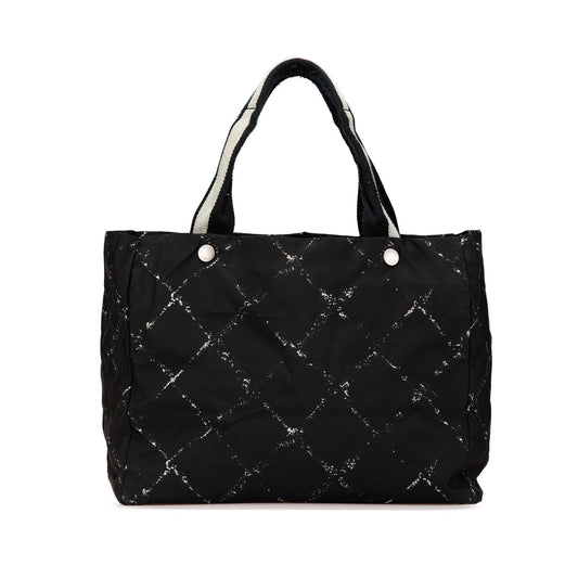 Chanel Old Line Nylon Travel Bag