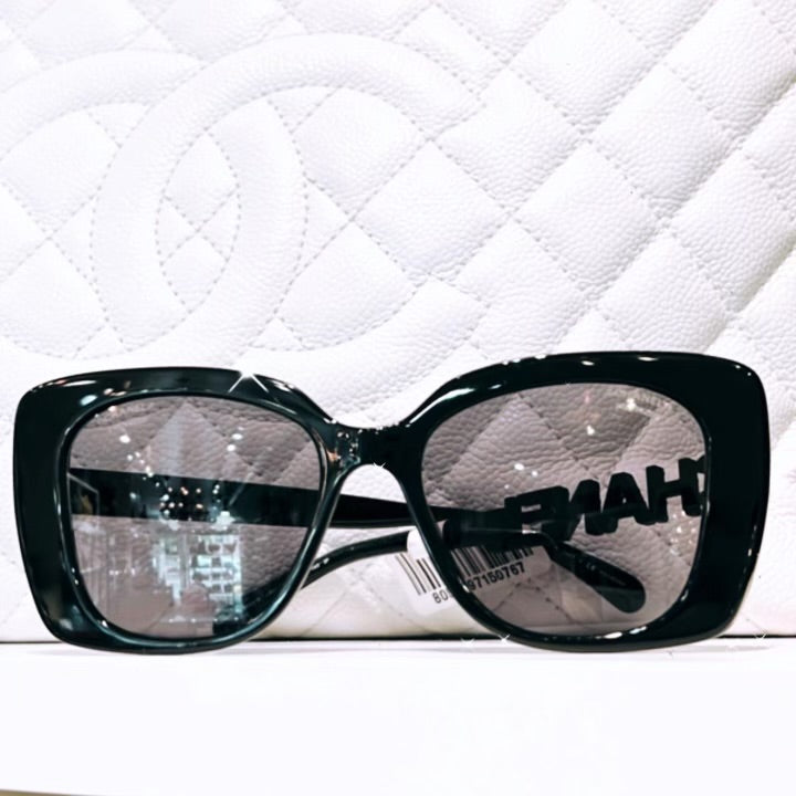 Chanel Oversized Sunglasses Black Bag