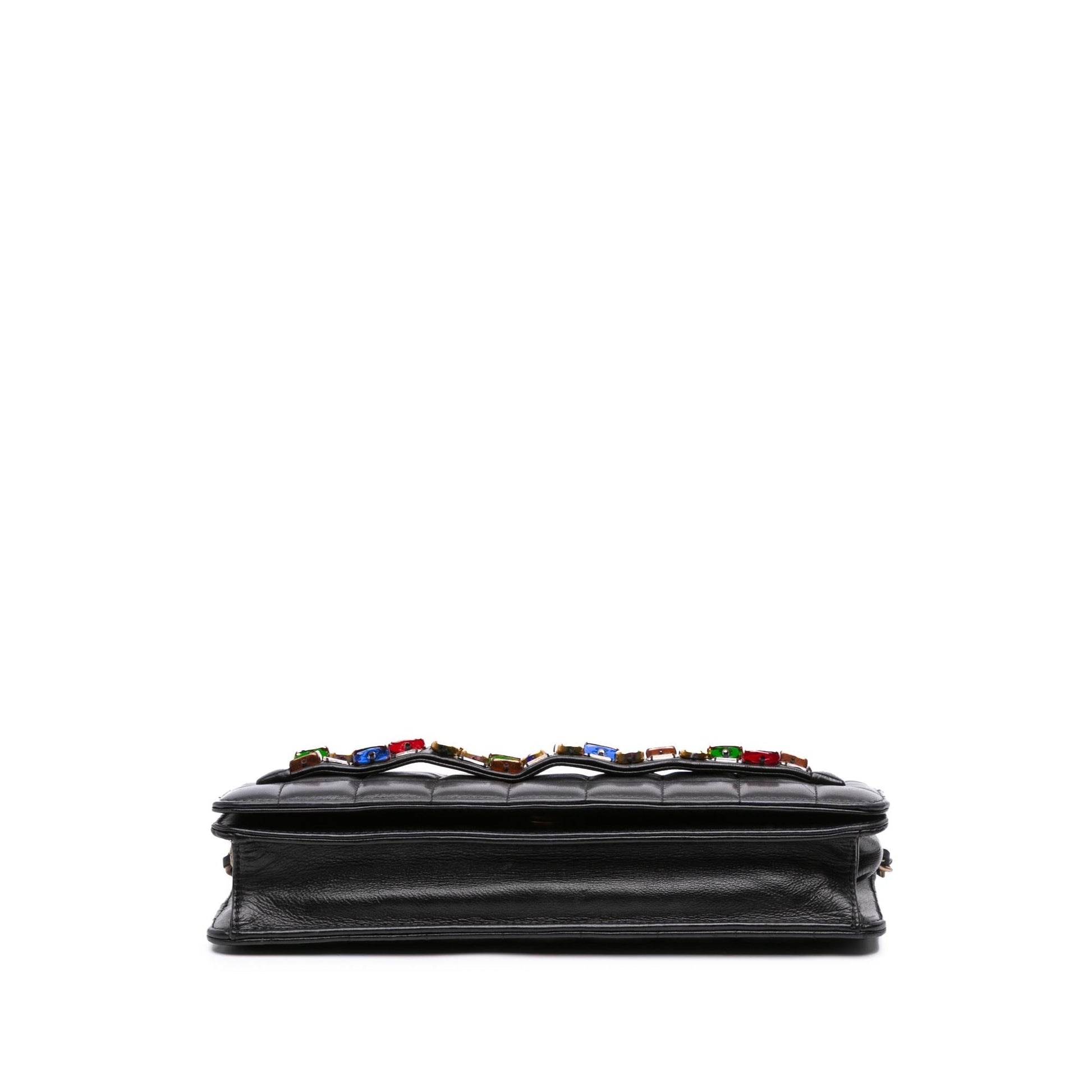 Chanel Paris Byzance Lambskin Jeweled Evening Clutch Bag