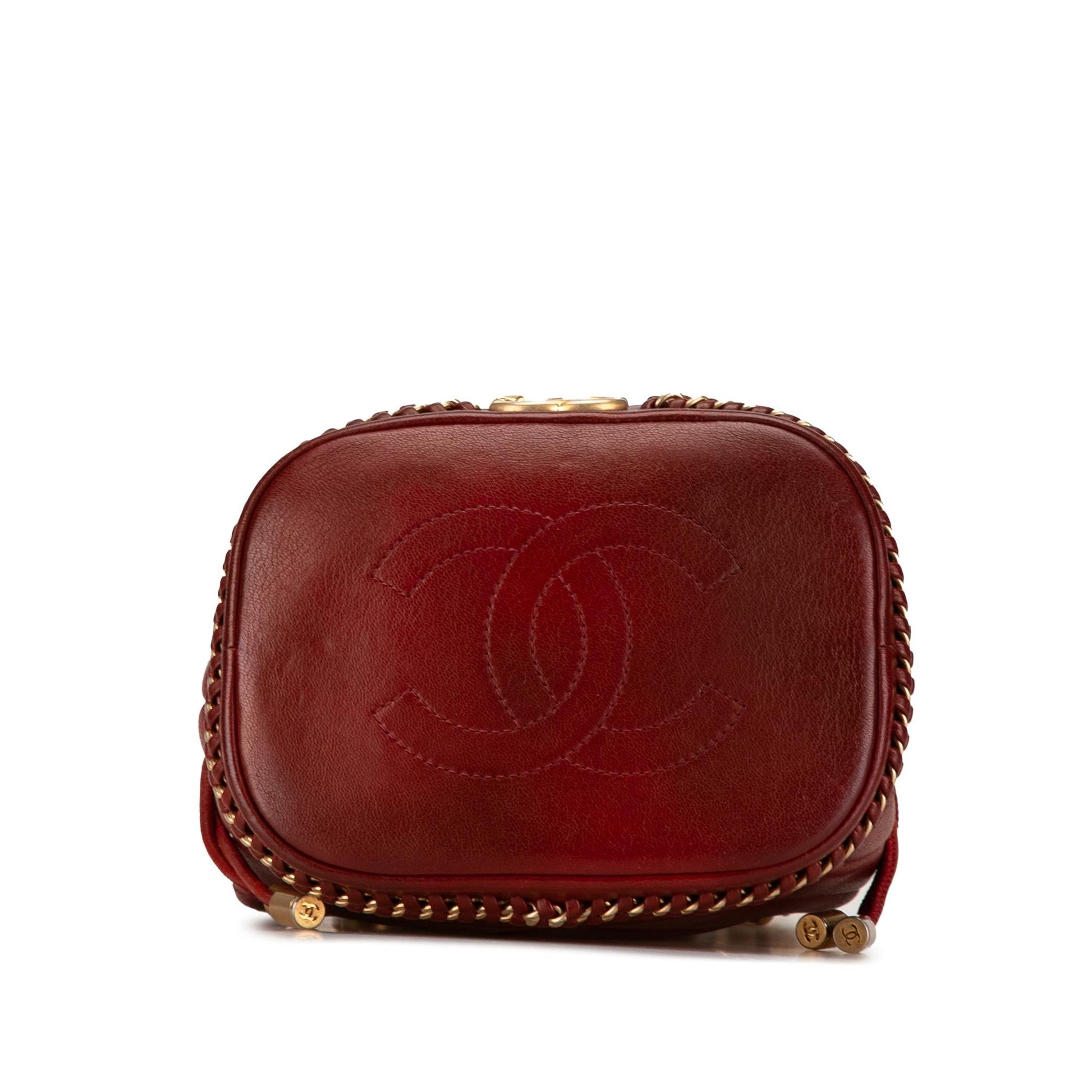 Chanel Paris Cosmopolite Chevron Lambskin Bucket SHG-3IzII1 Small Bucket Bag