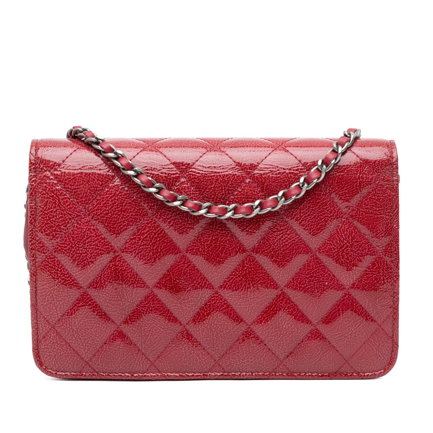Chanel Paris Dallas CC Patent Goatskin on Wallet Case