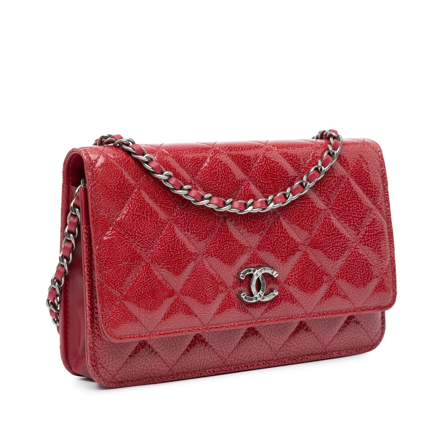 Chanel Paris Dallas CC Patent Goatskin on Wallet Case