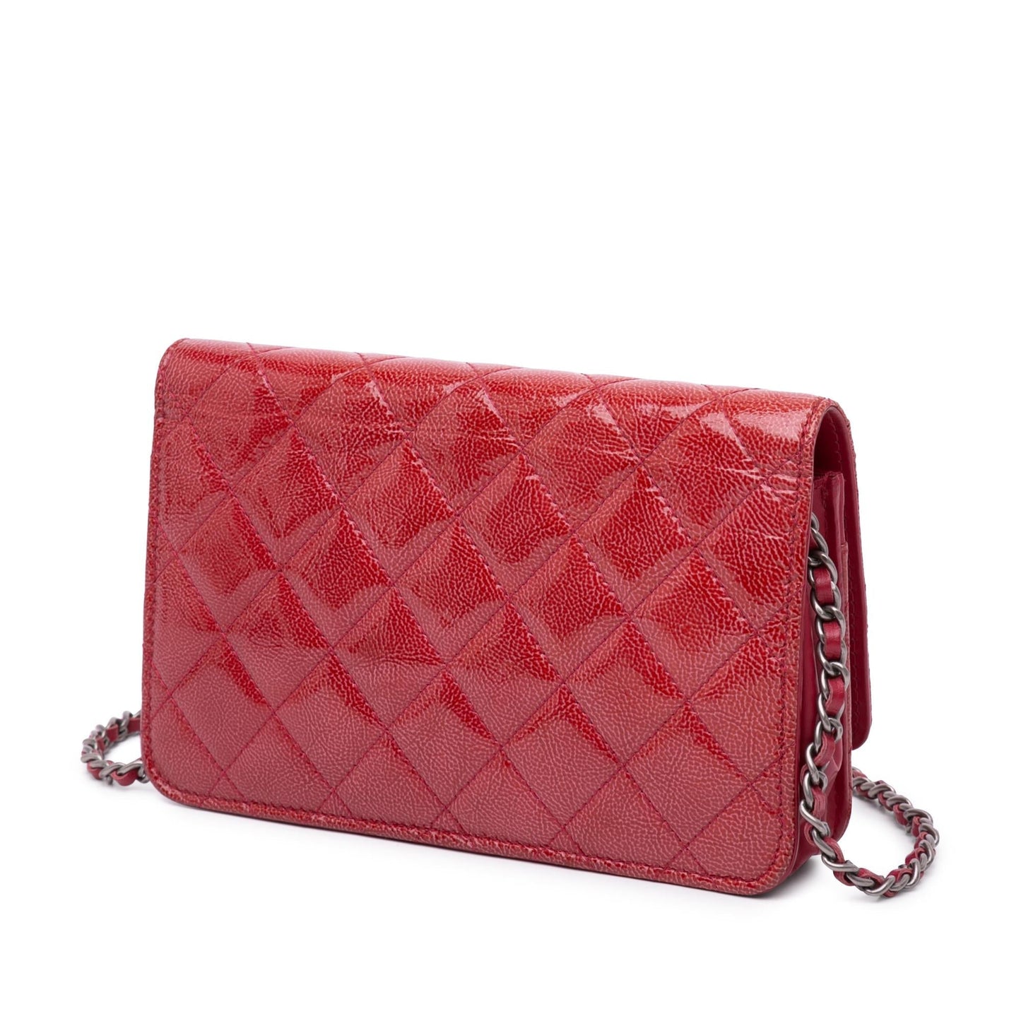 Chanel Paris Dallas CC Patent Goatskin on Wallet Case