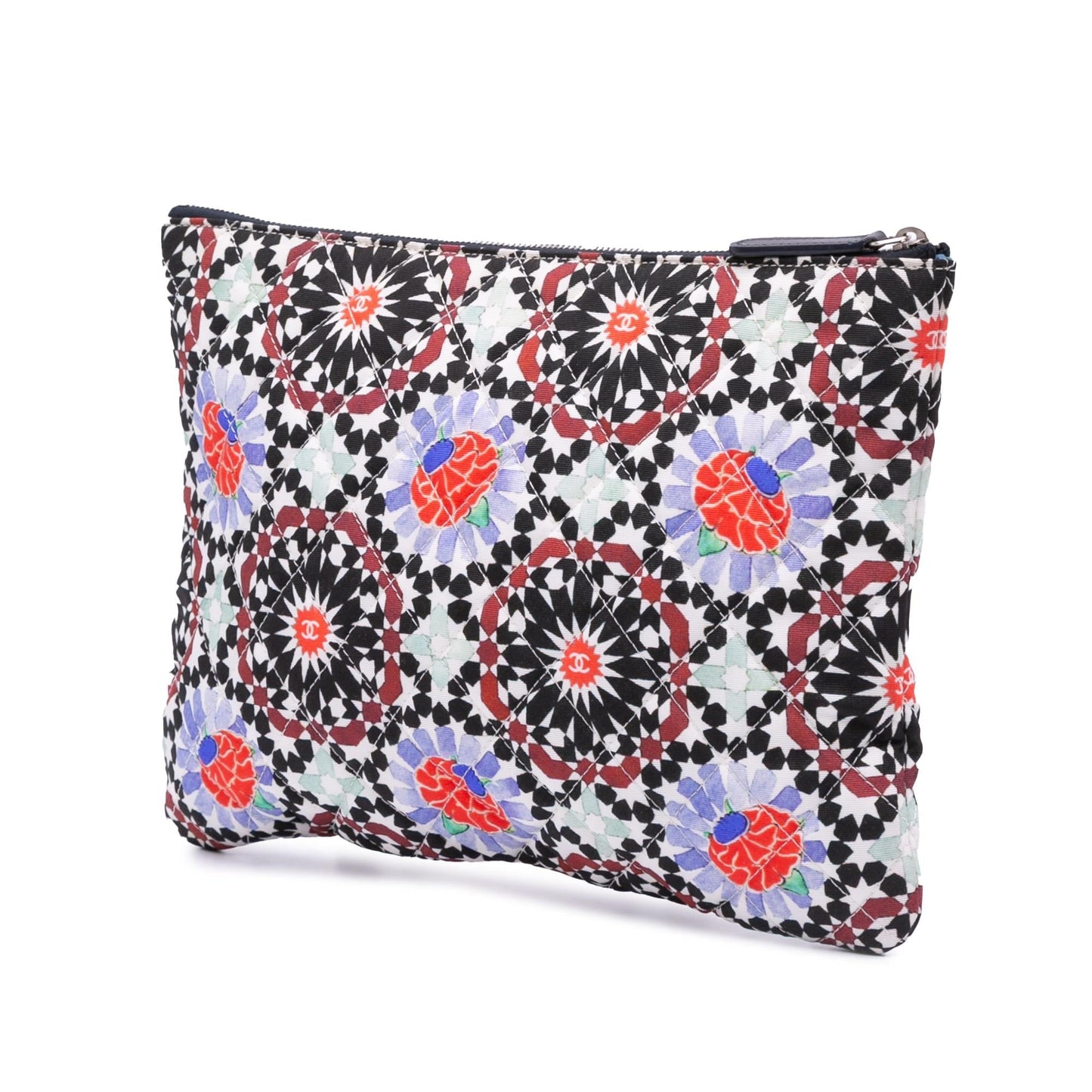 Chanel Paris Dubai Printed Cosmetic Canvas Handbag Case 1