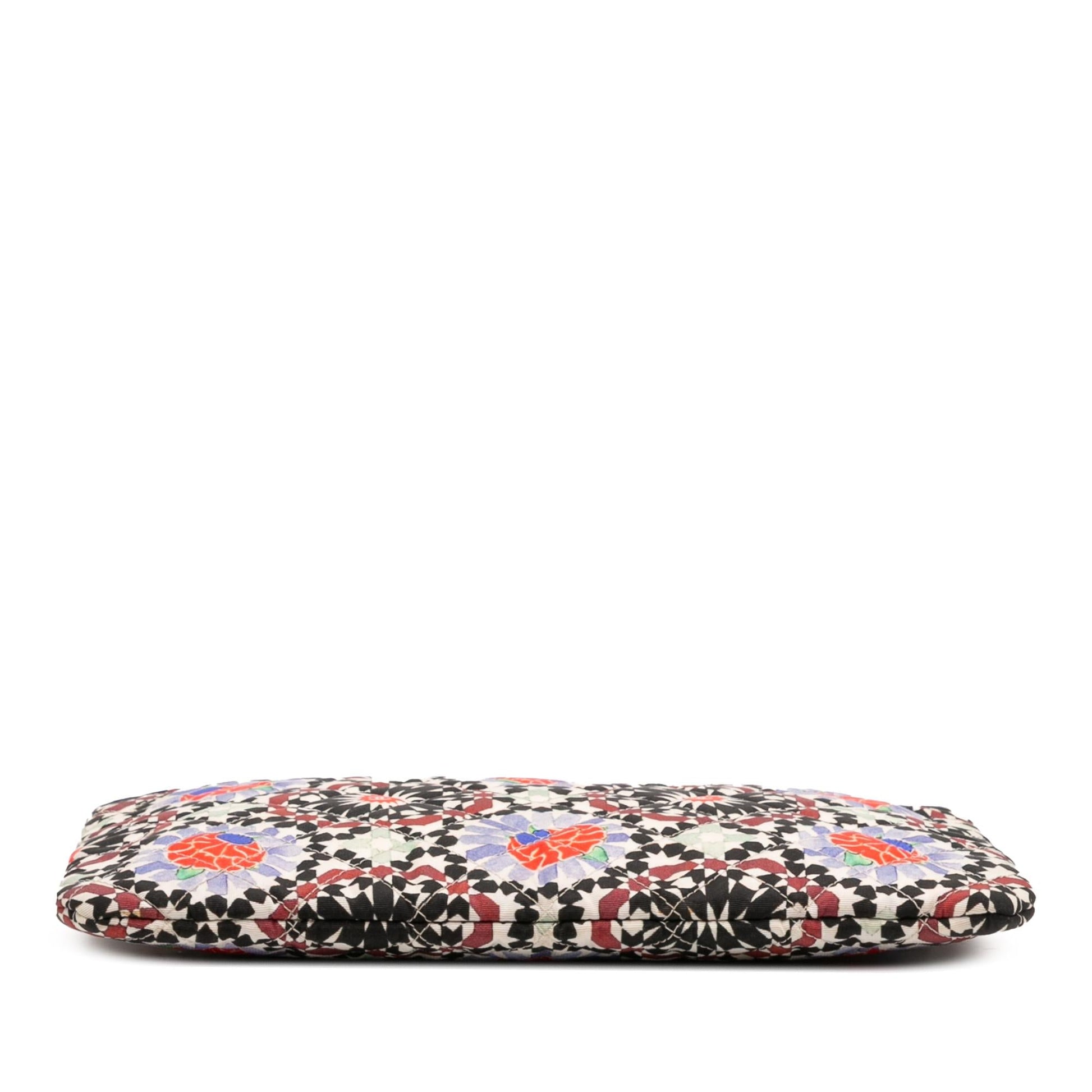 Chanel Paris Dubai Printed Cosmetic Canvas Handbag Case 3