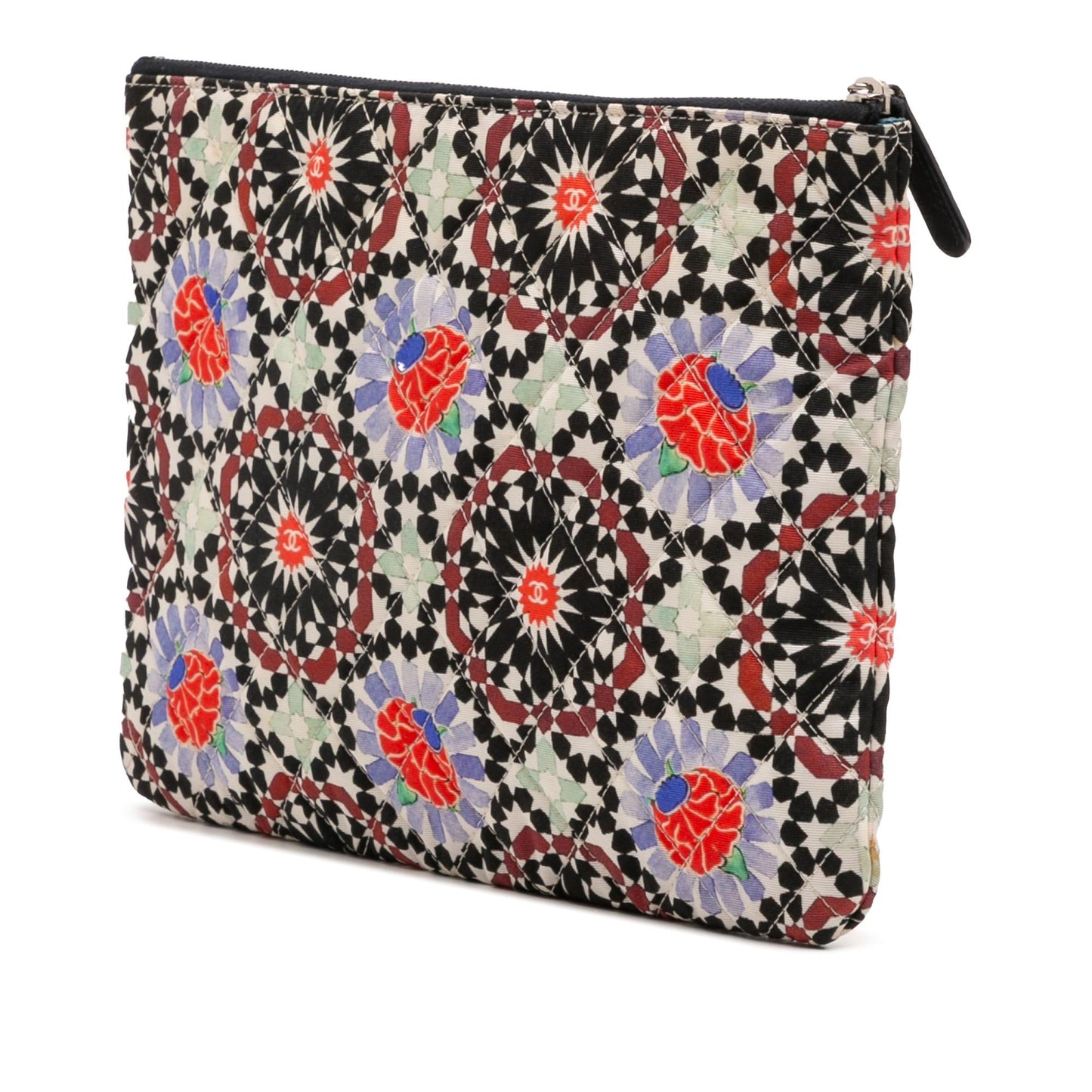 Chanel Paris Dubai Printed Cosmetic Canvas Handbag Case 3