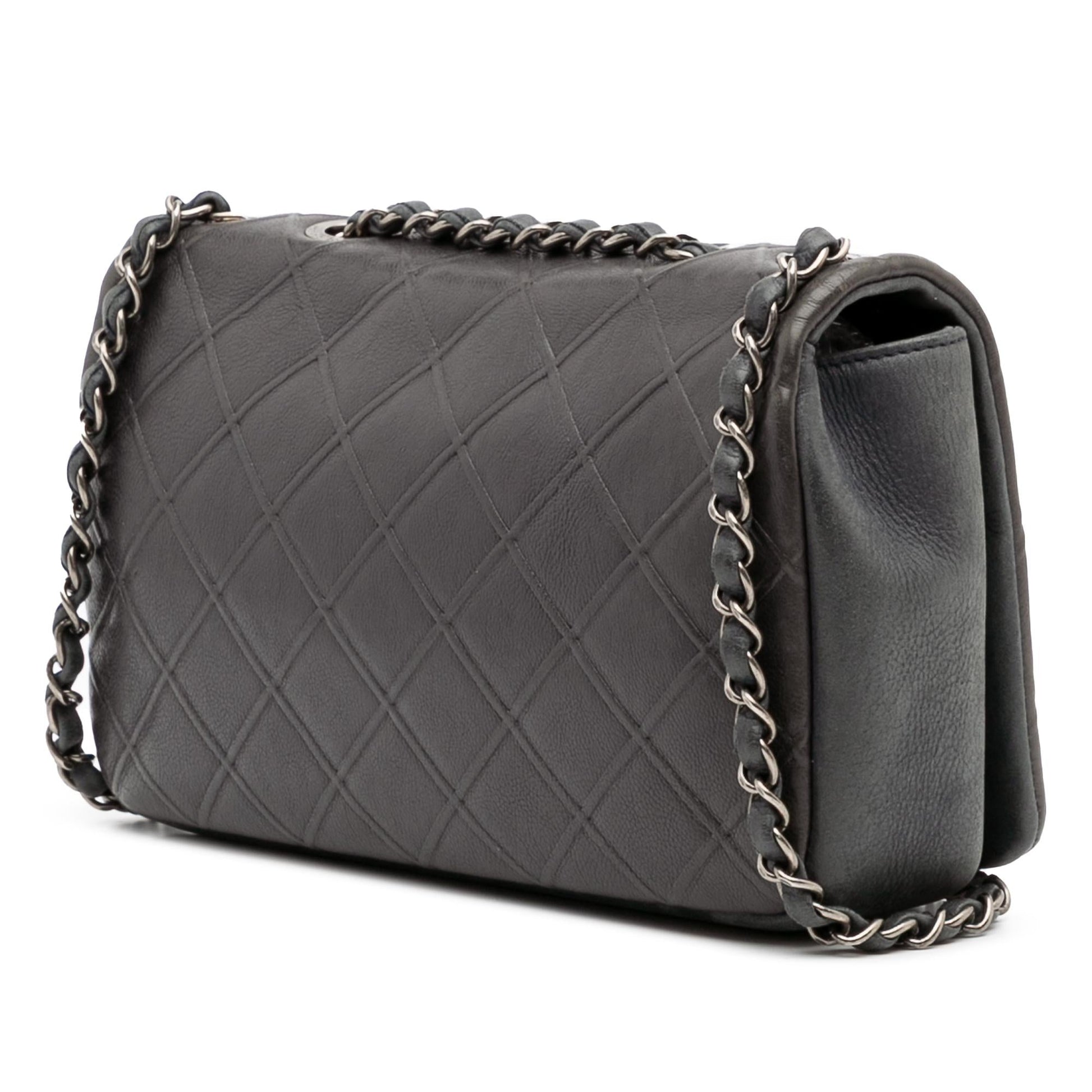 Chanel Paris Edinburgh Diamond Embossed Calfskin New Handbag