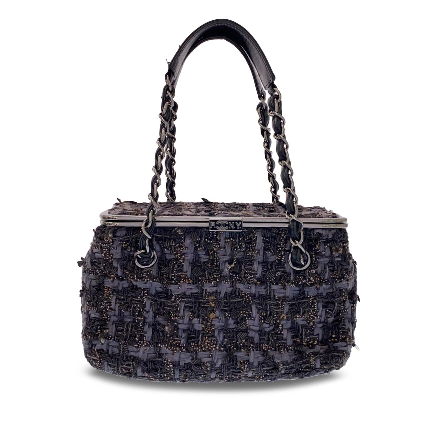 Chanel Paris-New York Tweed Box SHG-7FxkBw Handbag