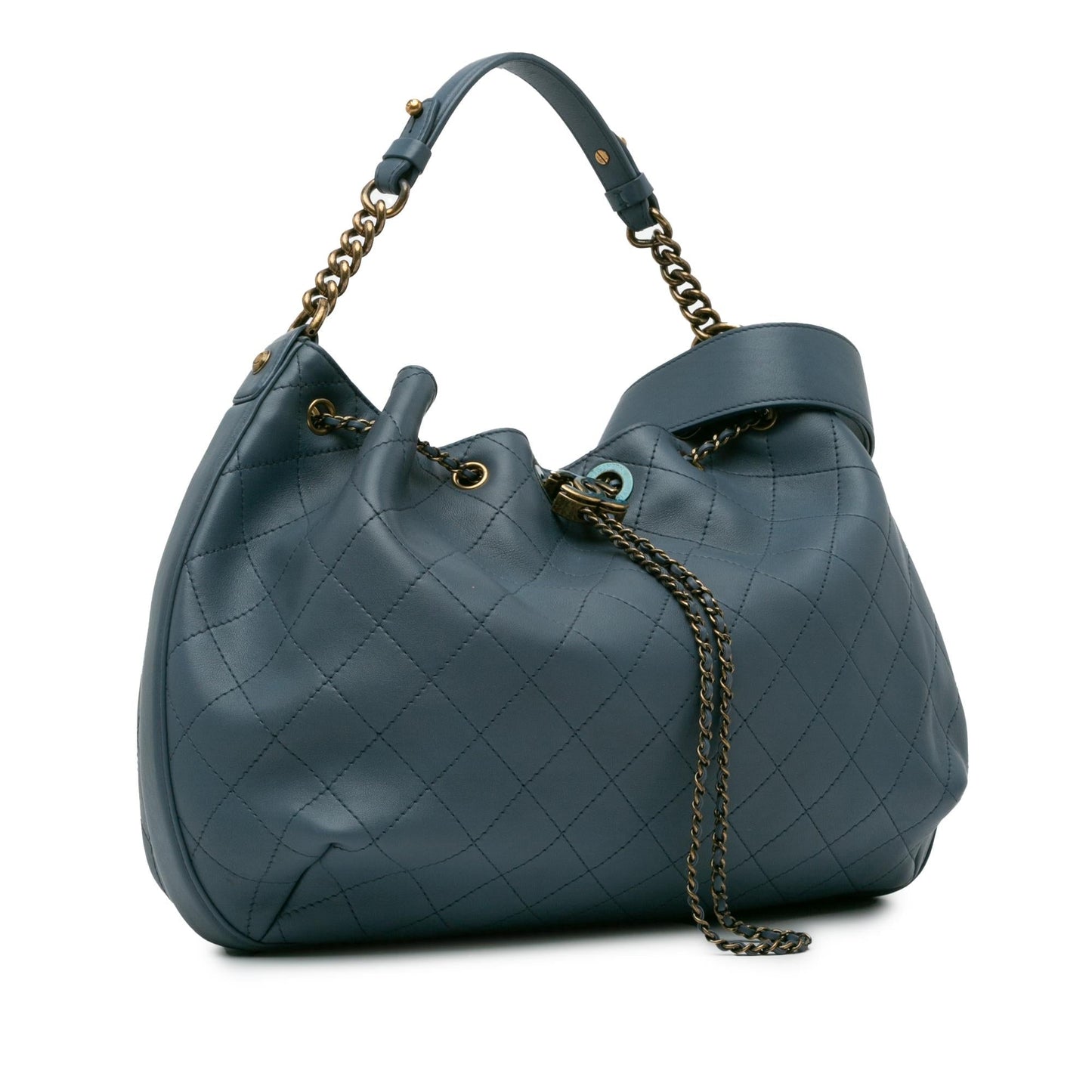 Chanel Paris-Rome Drawstring CC Bucket SHG-9nXKLt Jewelry