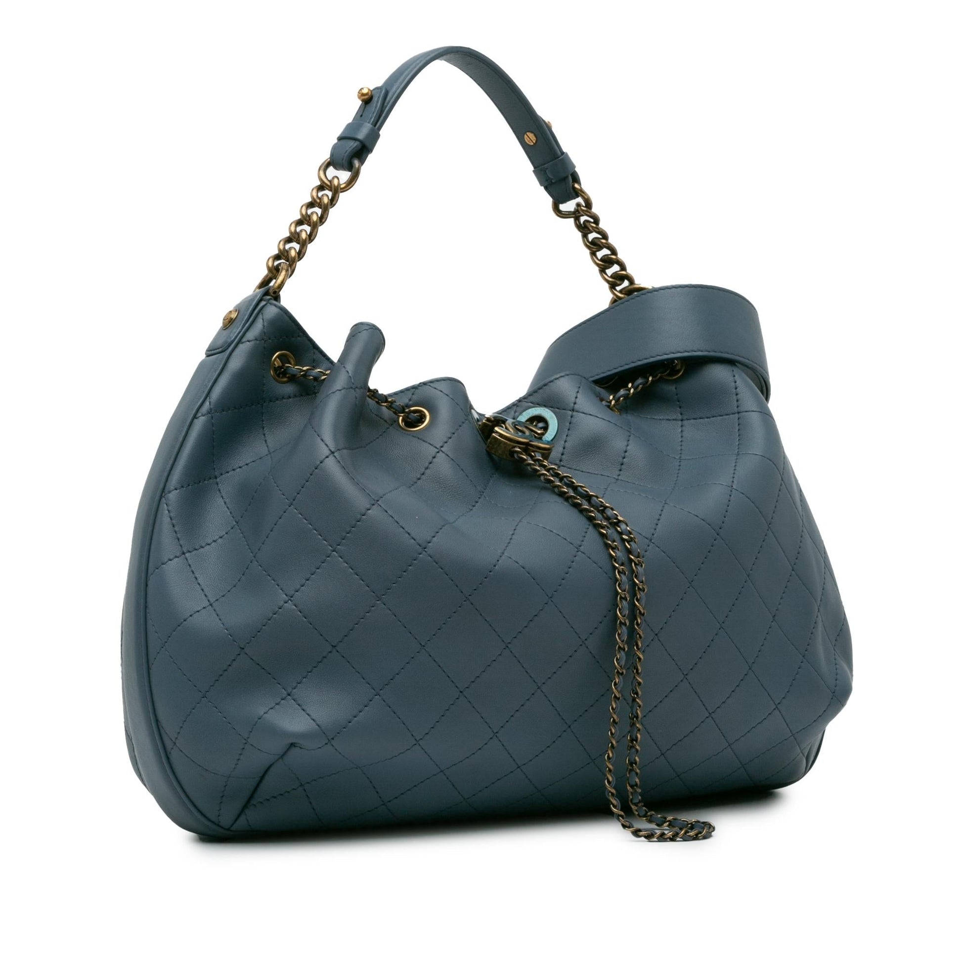 Chanel Paris-Rome Drawstring CC Bucket SHG-9nXKLt Jewelry