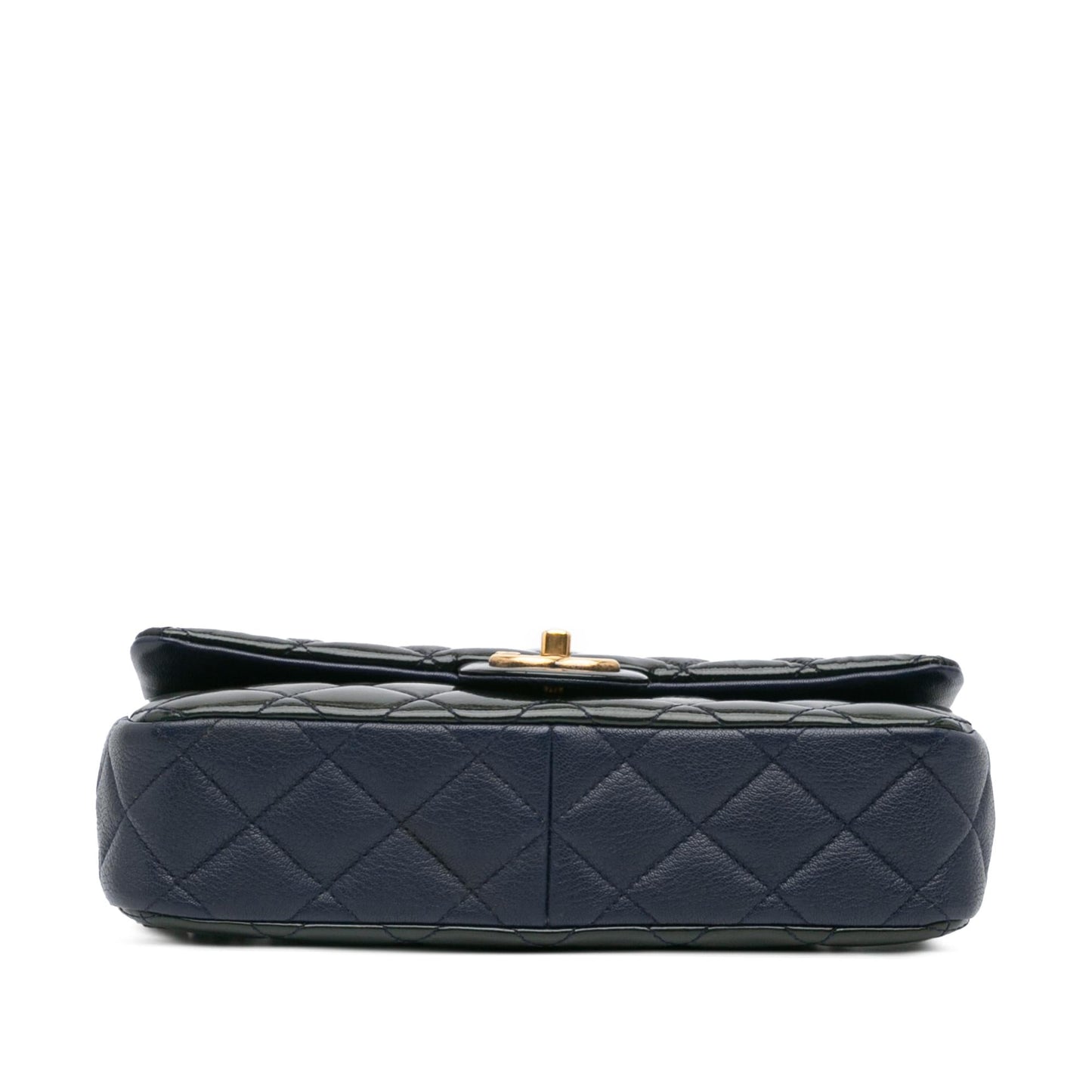 Chanel Paris-Salzburg Patent Goatskin CC Eyelet Flap Handbag
