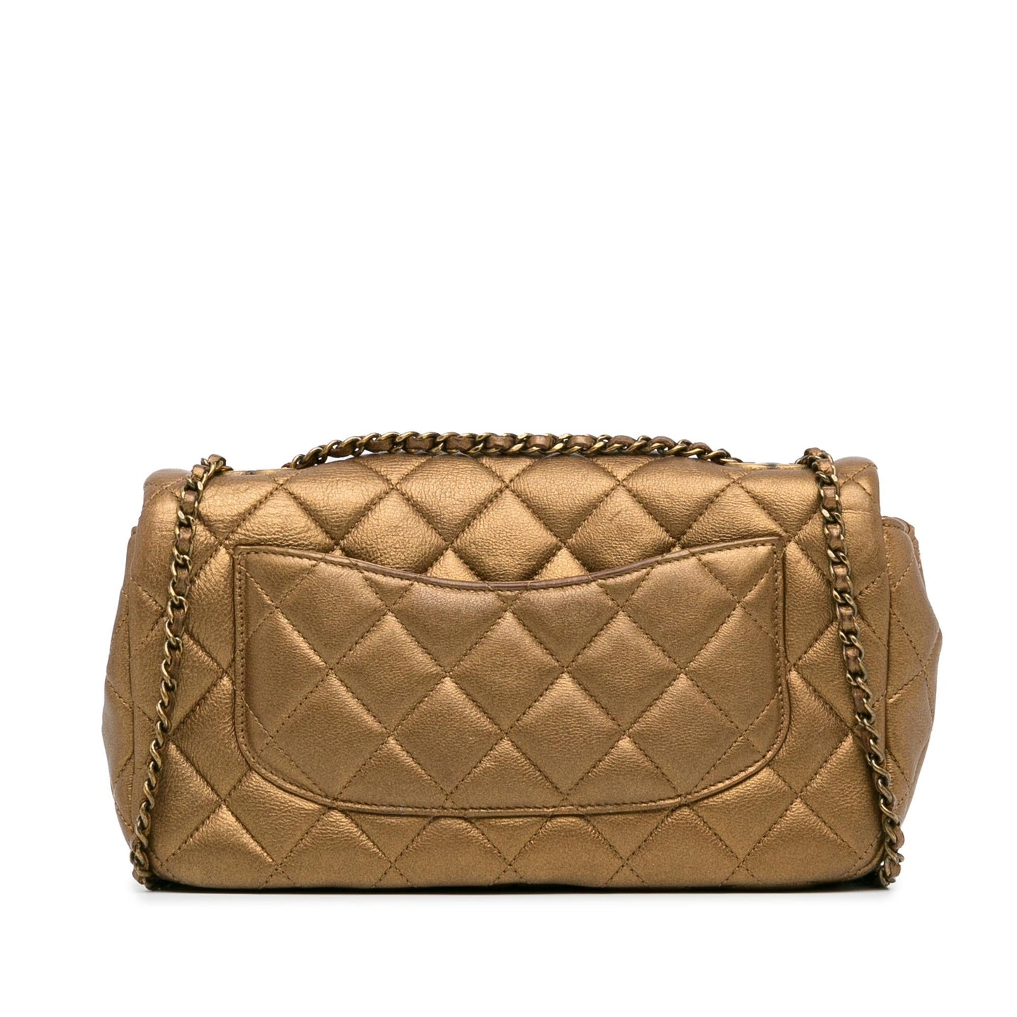 Chanel Paris-Salzburg Metallic Lambskin Cc Eyelet Flap (Shg-E5Pct2) Bag
