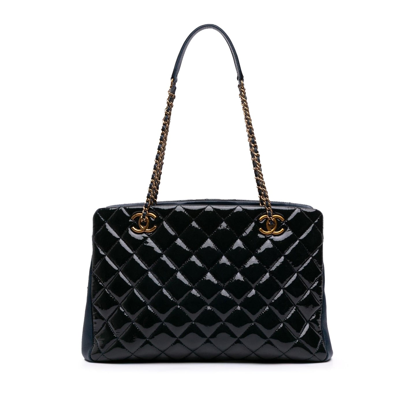 Chanel Paris Salzburg Patent Goatskin CC Eyelet Tote Bag Tote 2