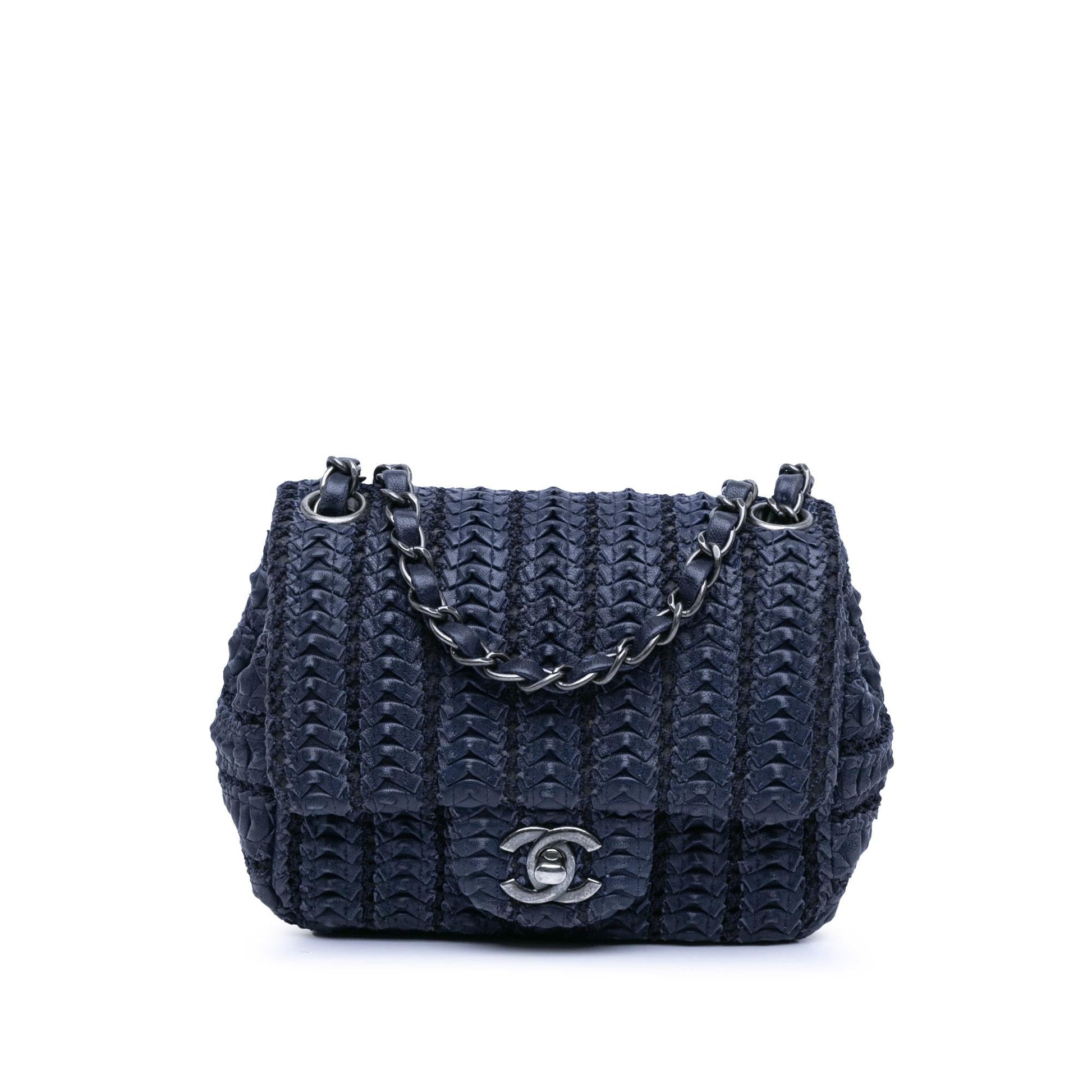 Chanel Paris Seoul Crochet Lambskin Single Flap Mini Bag