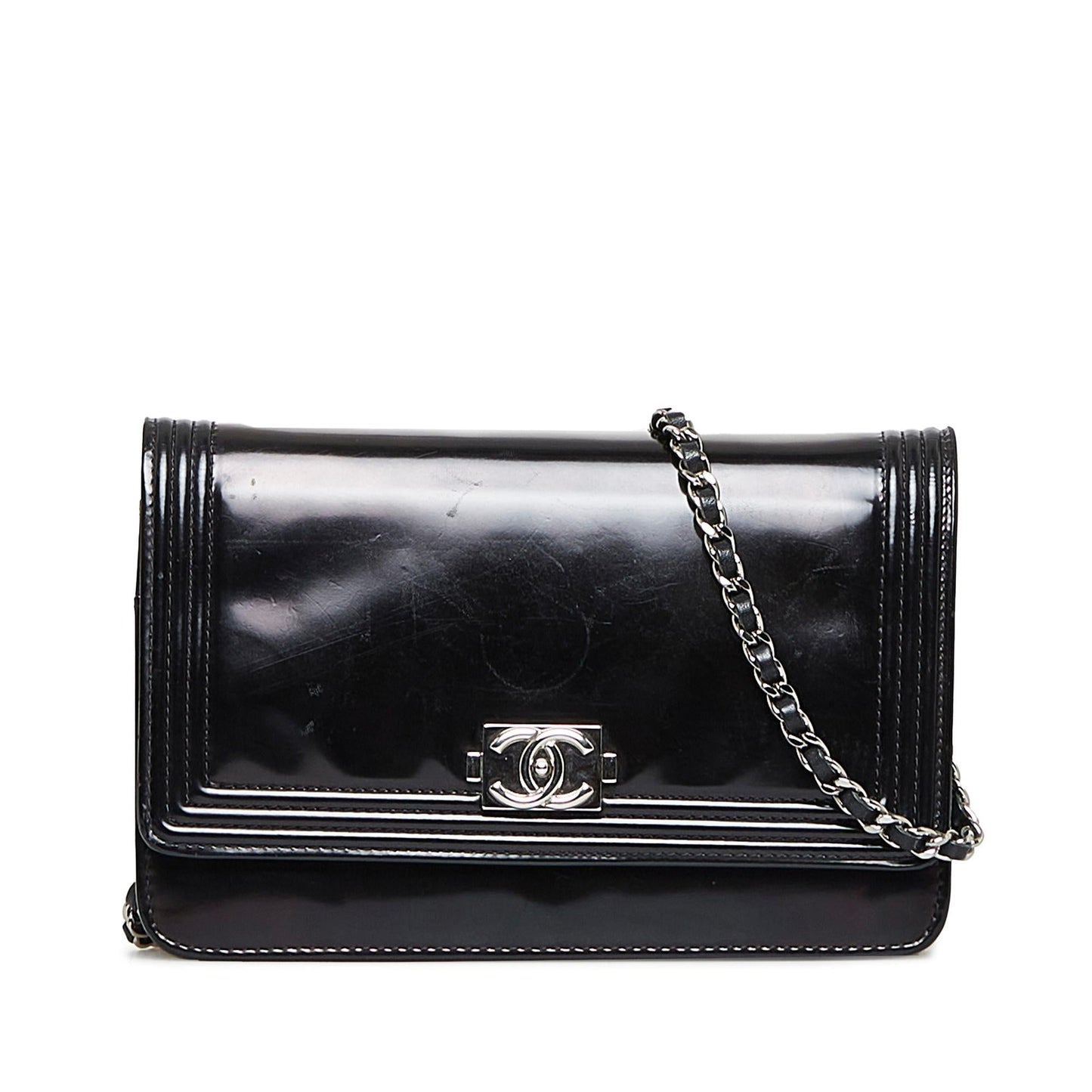 Chanel Patent Boy On SHG-ENHIOH Wallet Case