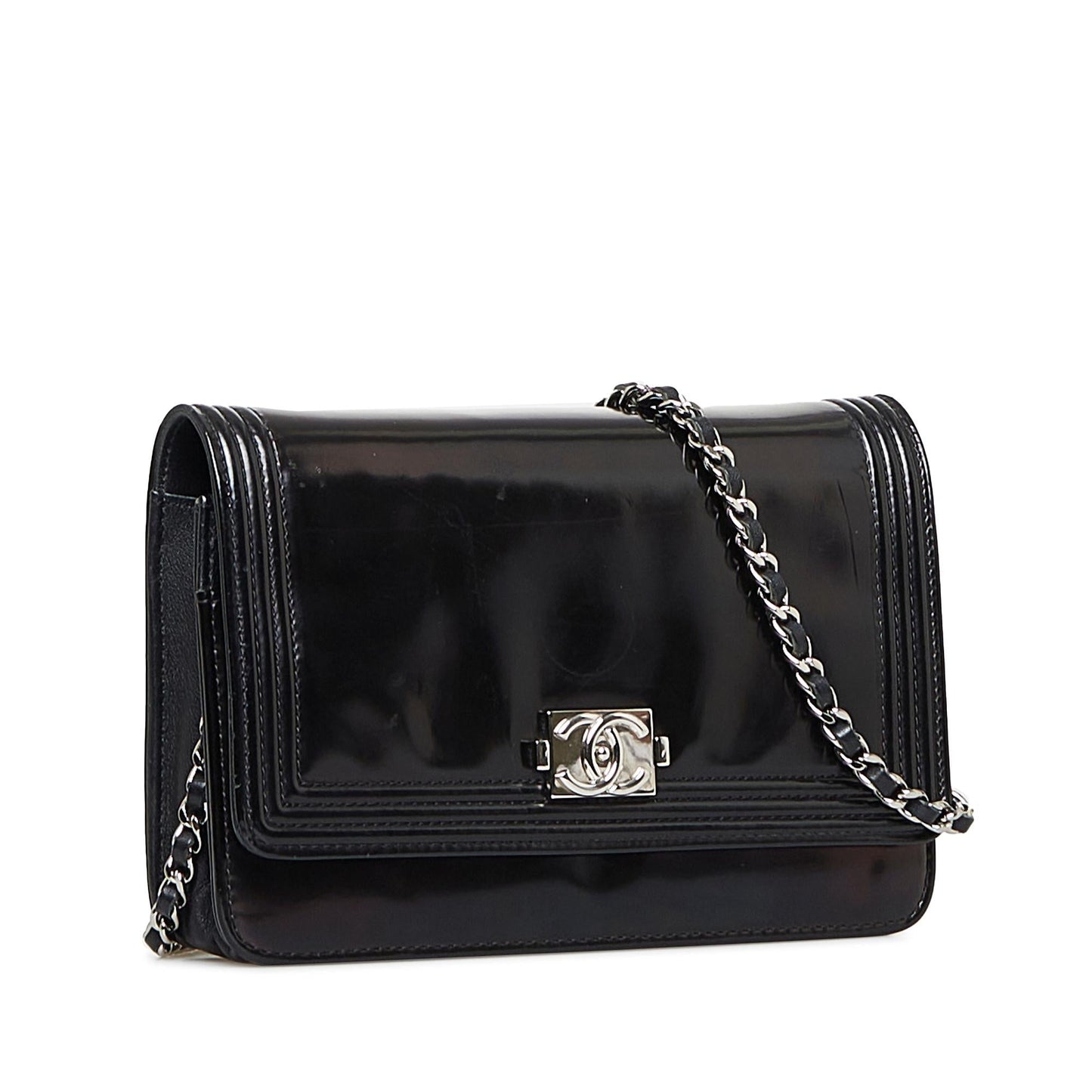 Chanel Patent Boy On SHG-ENHIOH Wallet Case