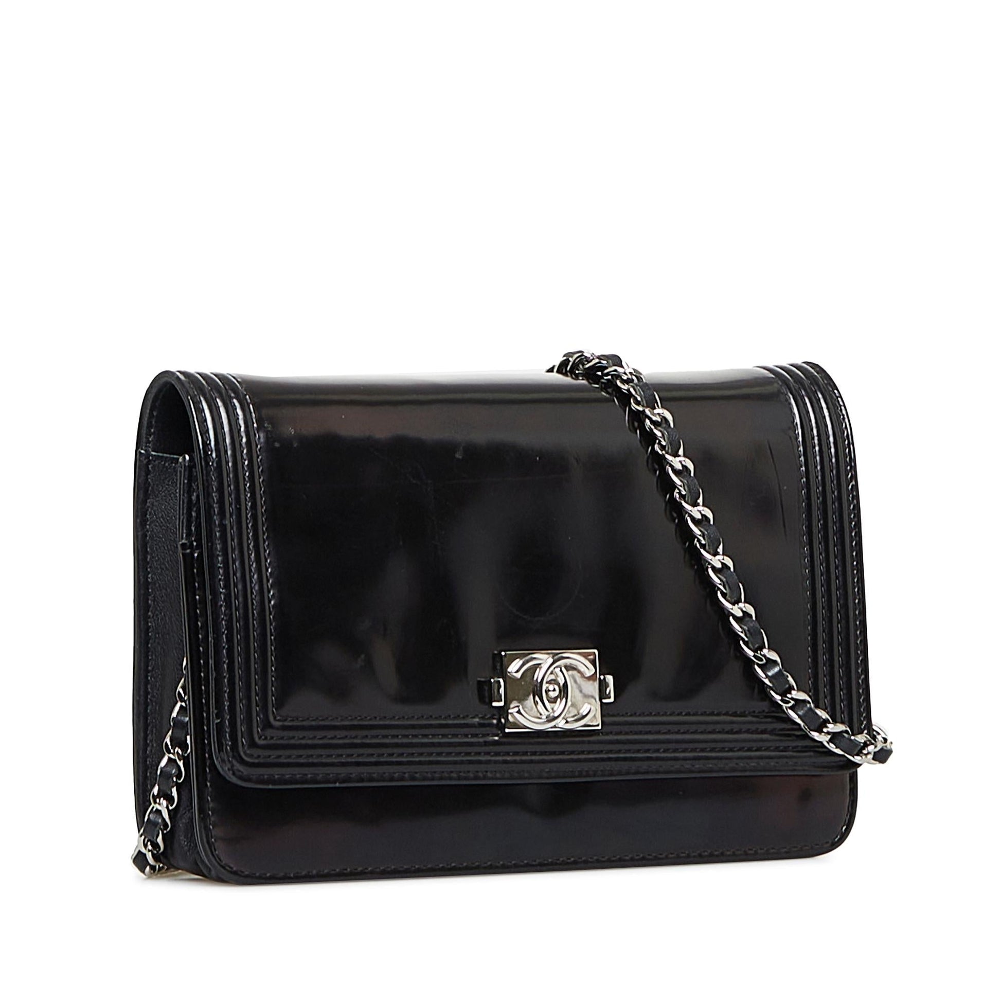 Chanel Patent Boy On SHG-ENHIOH Wallet Case