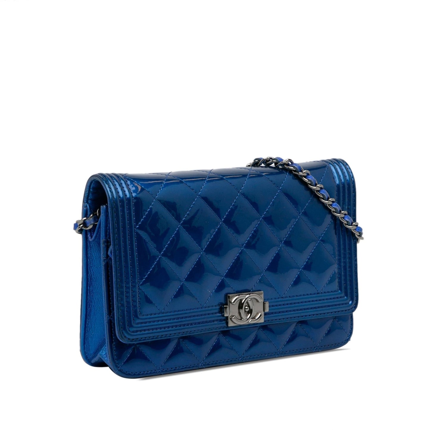 Chanel Patent Boy on SHG-0Lw1R6 Wallet Case