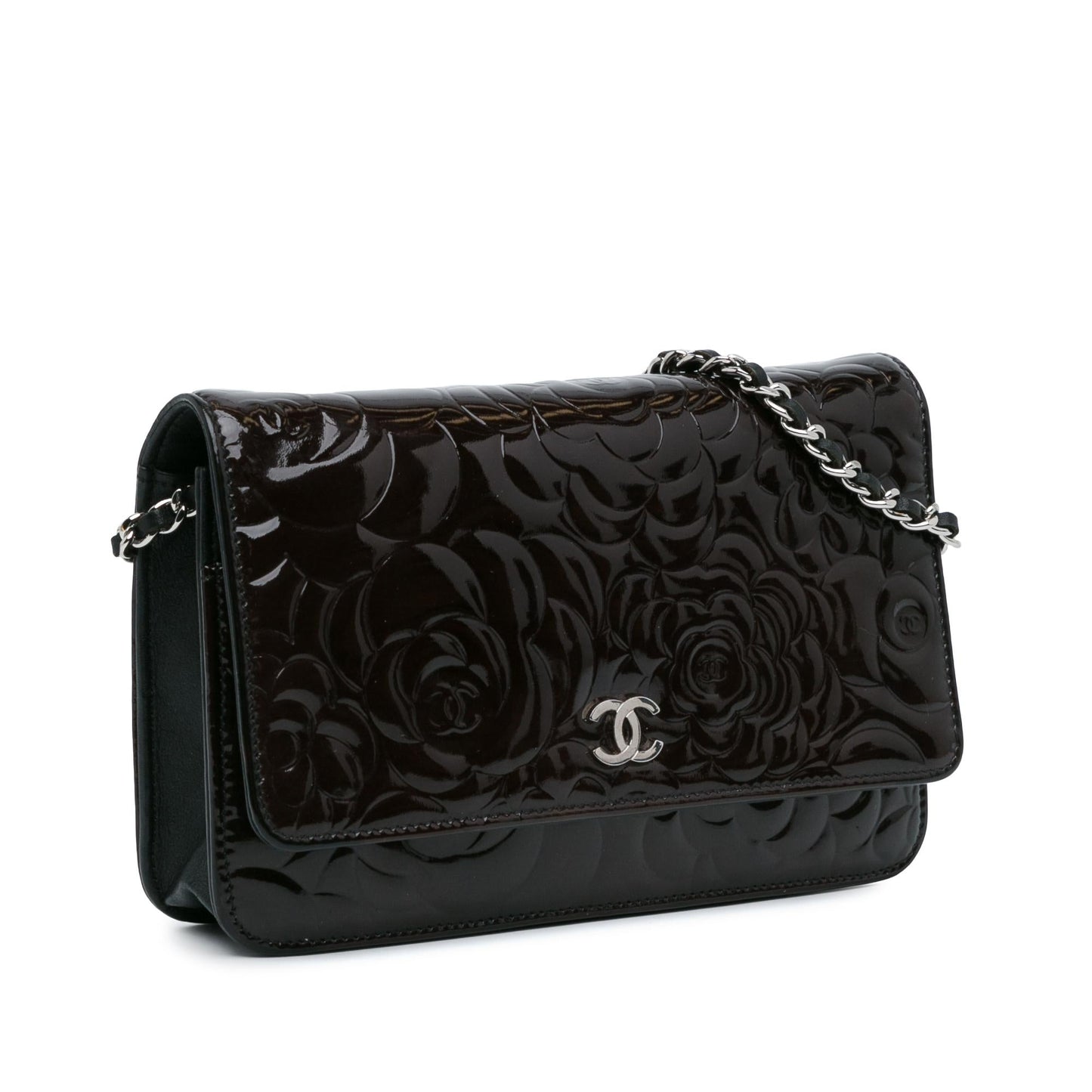 Chanel Patent Camellia On SHG-s5zcX3 Wallet Case