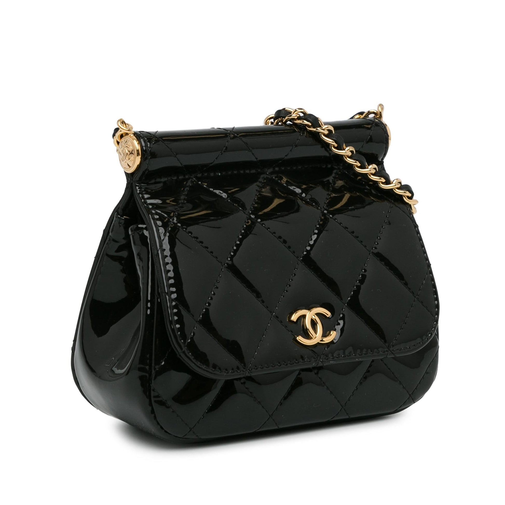Chanel Patent Frame Flap SHG-kmbz5Y Clutch Bag