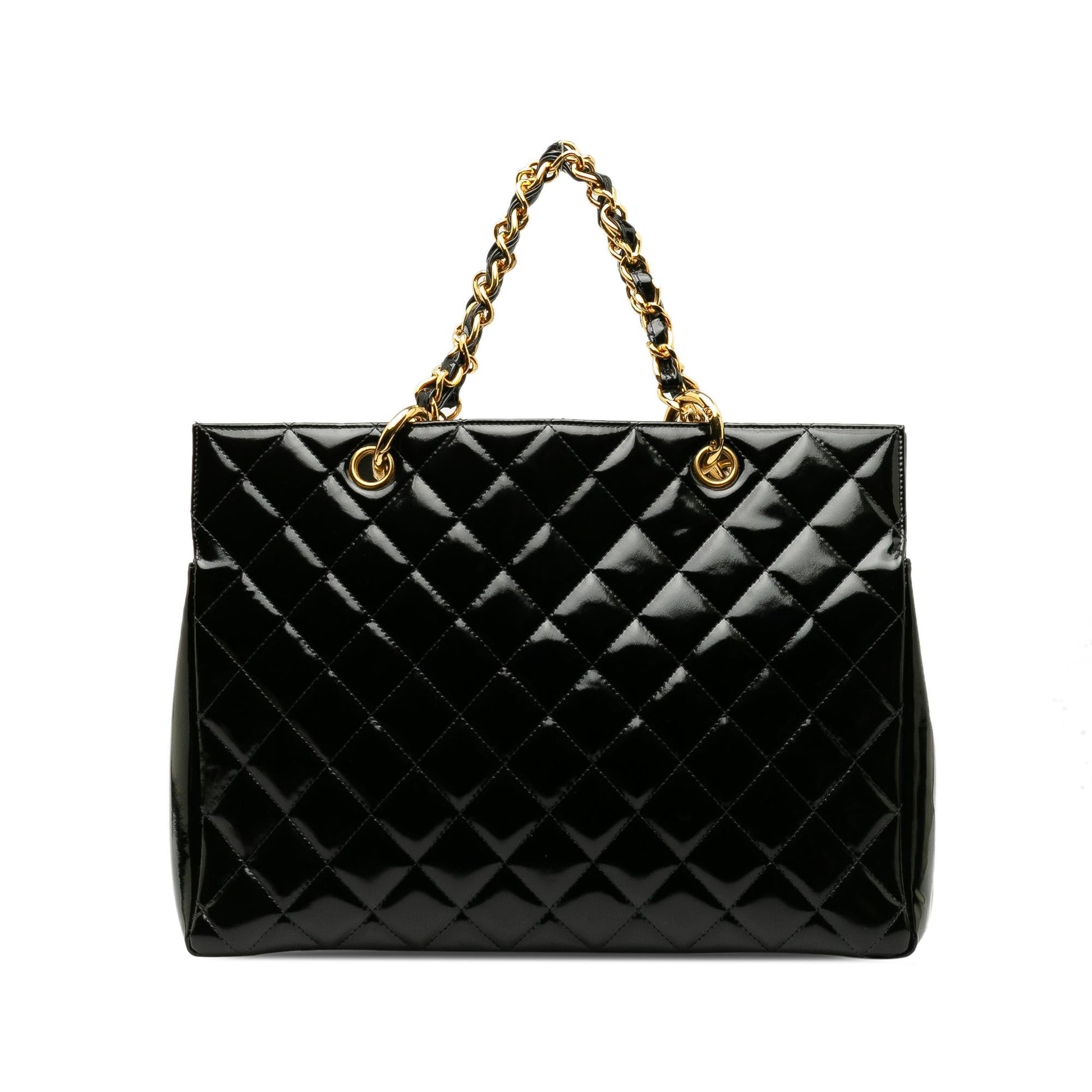 Chanel Patent Grand Shopping SHG-QBf2Cd Tote Bag