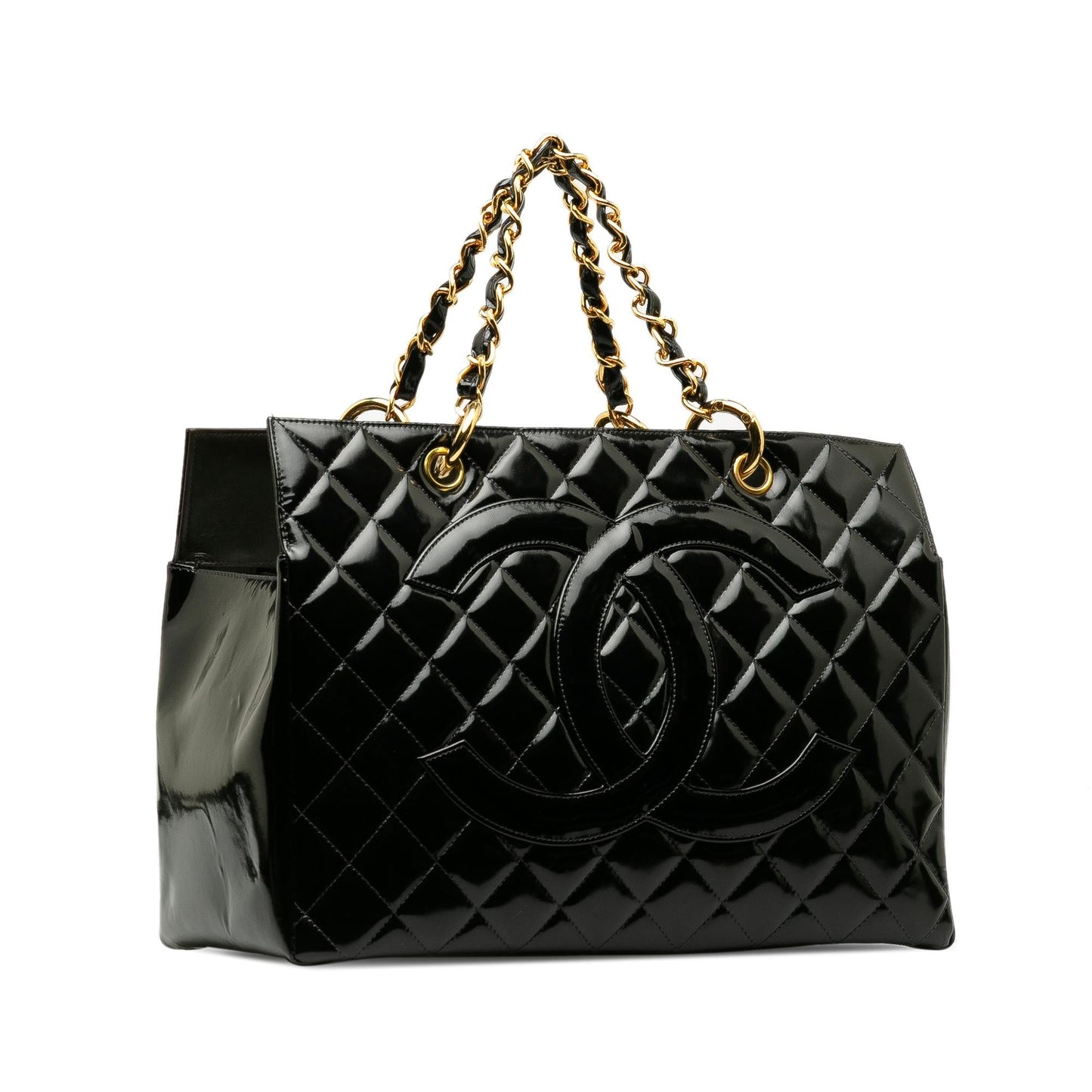 Chanel Patent Grand Shopping SHG-QBf2Cd Tote Bag