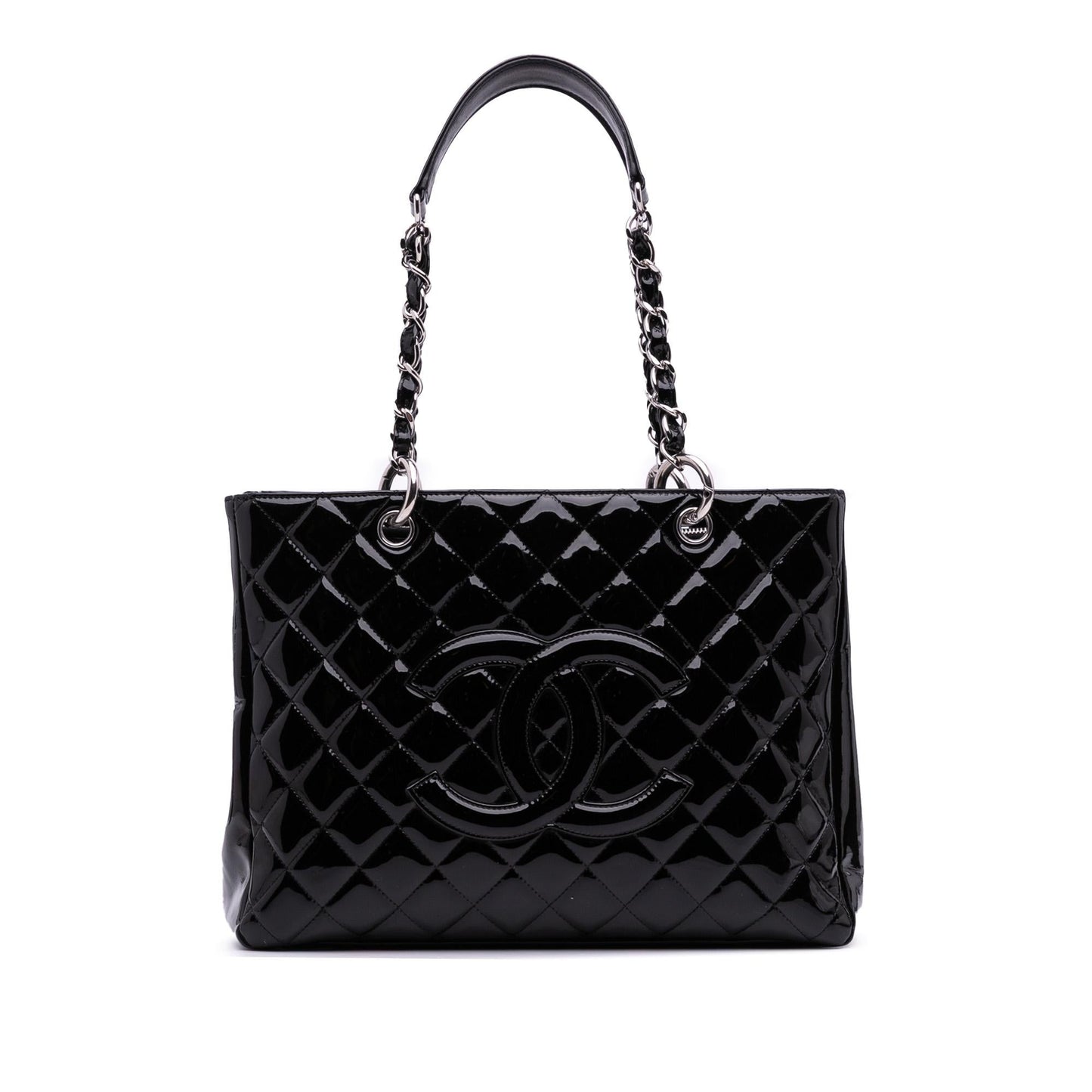 Chanel Patent Grand Shopping Tote Bag