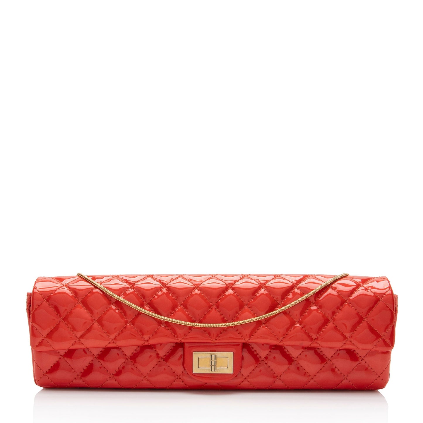 Chanel Patent 2.55 Reissue E W SHF-Og65LE Leather Clutch Bag