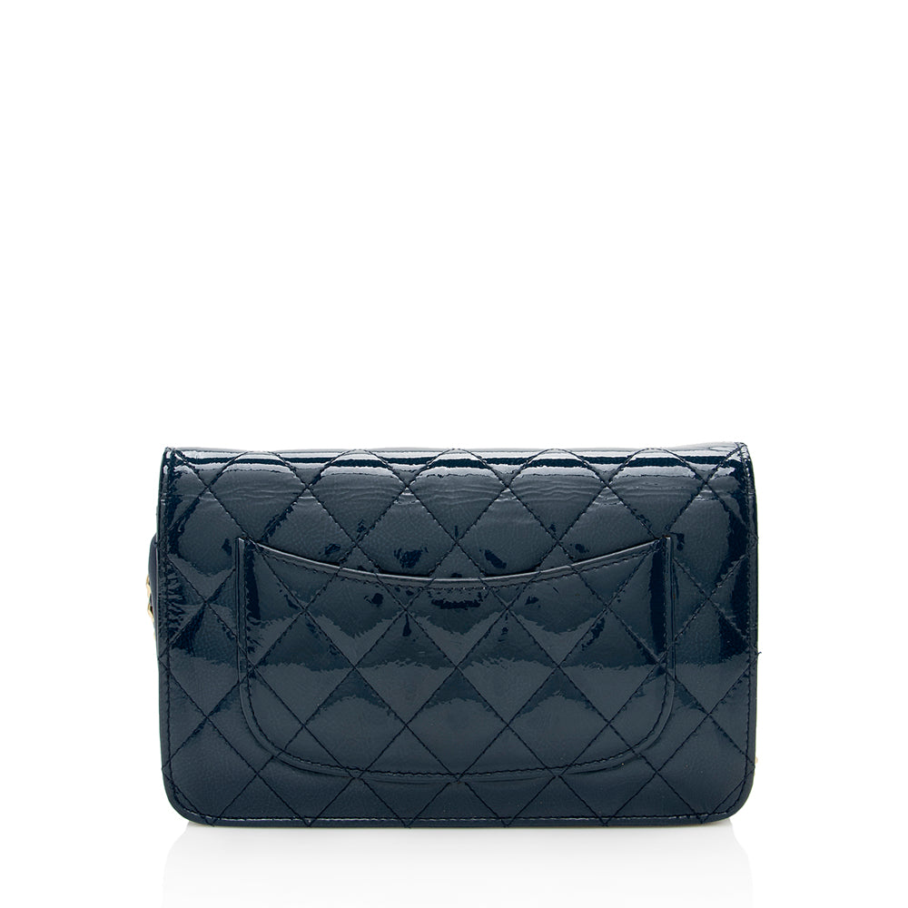 Chanel Patent 2.55 Reissue on SHF Leather Wallet Case