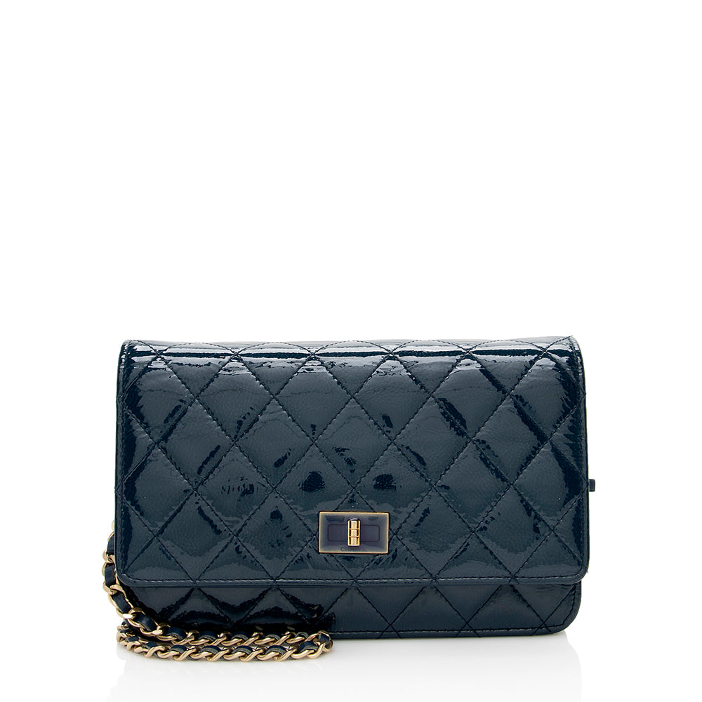 Chanel Patent 2.55 Reissue on SHF Leather Wallet Case