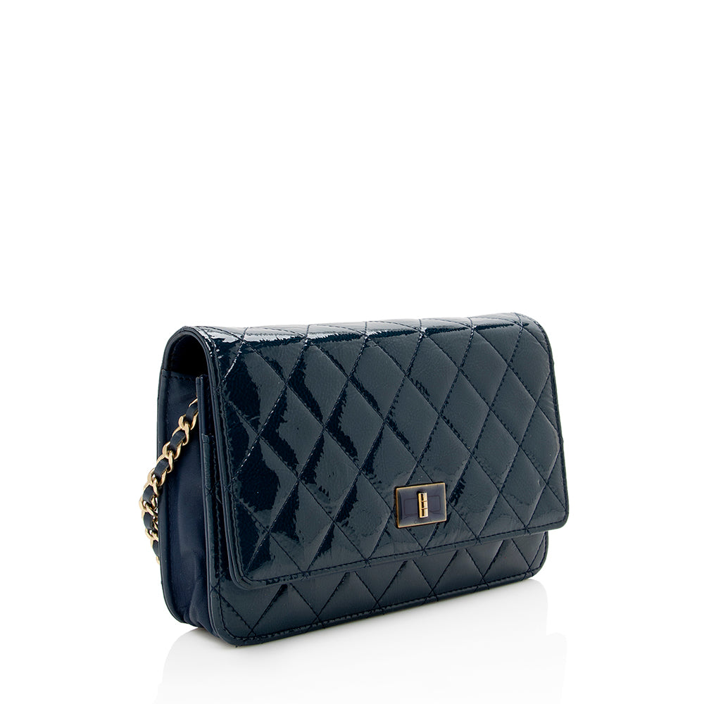 Chanel Patent 2.55 Reissue on SHF Leather Wallet Case