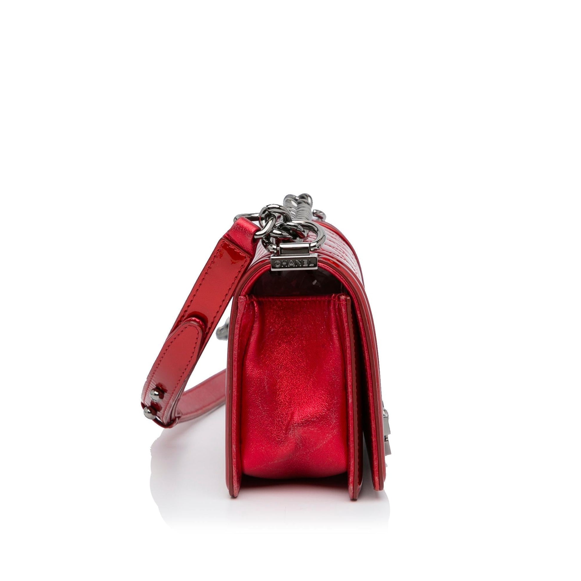 Chanel Patent Boy SHG-TYu9KZ Leather Handbag
