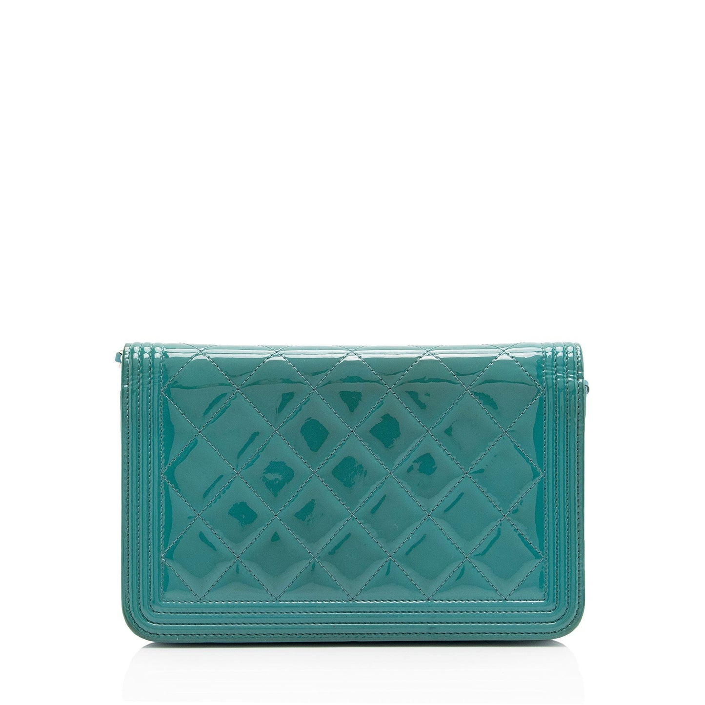 Chanel Patent Leather Boy Wallet on Chain (SHF-ZZnKzy)