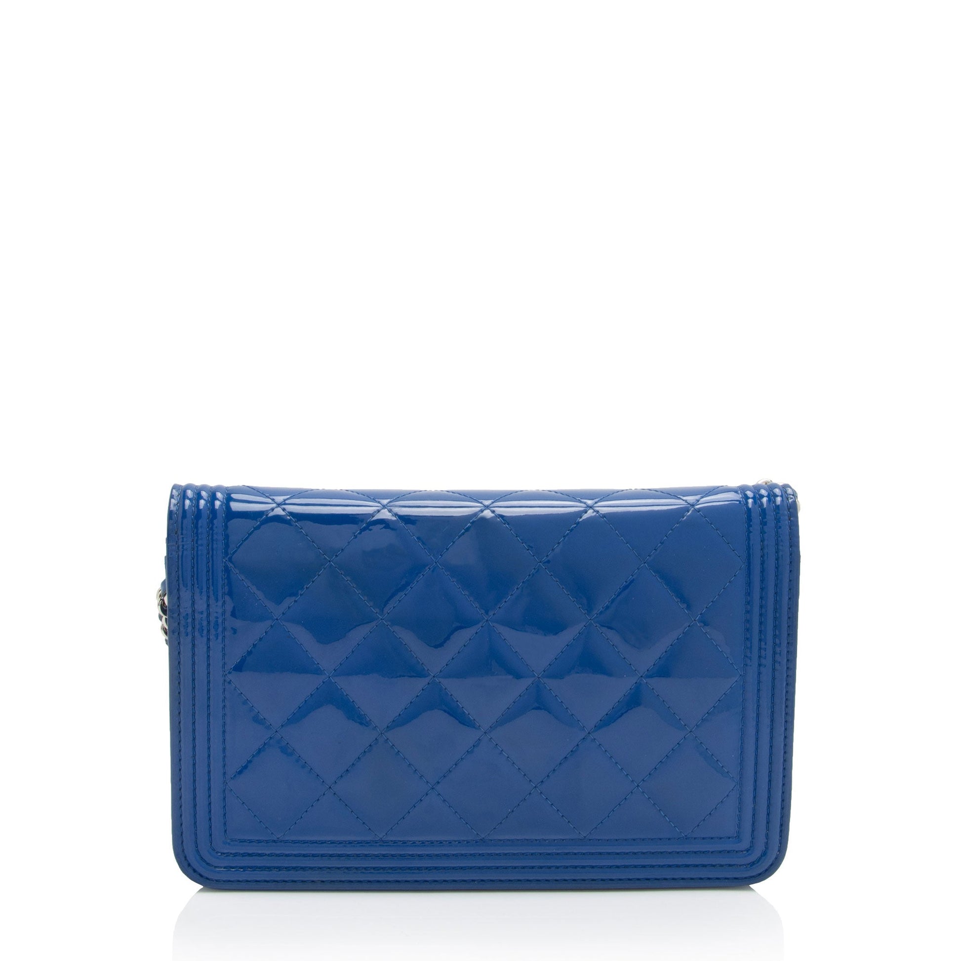 Chanel Patent Boy on SHF-sHLroH Leather Wallet Case