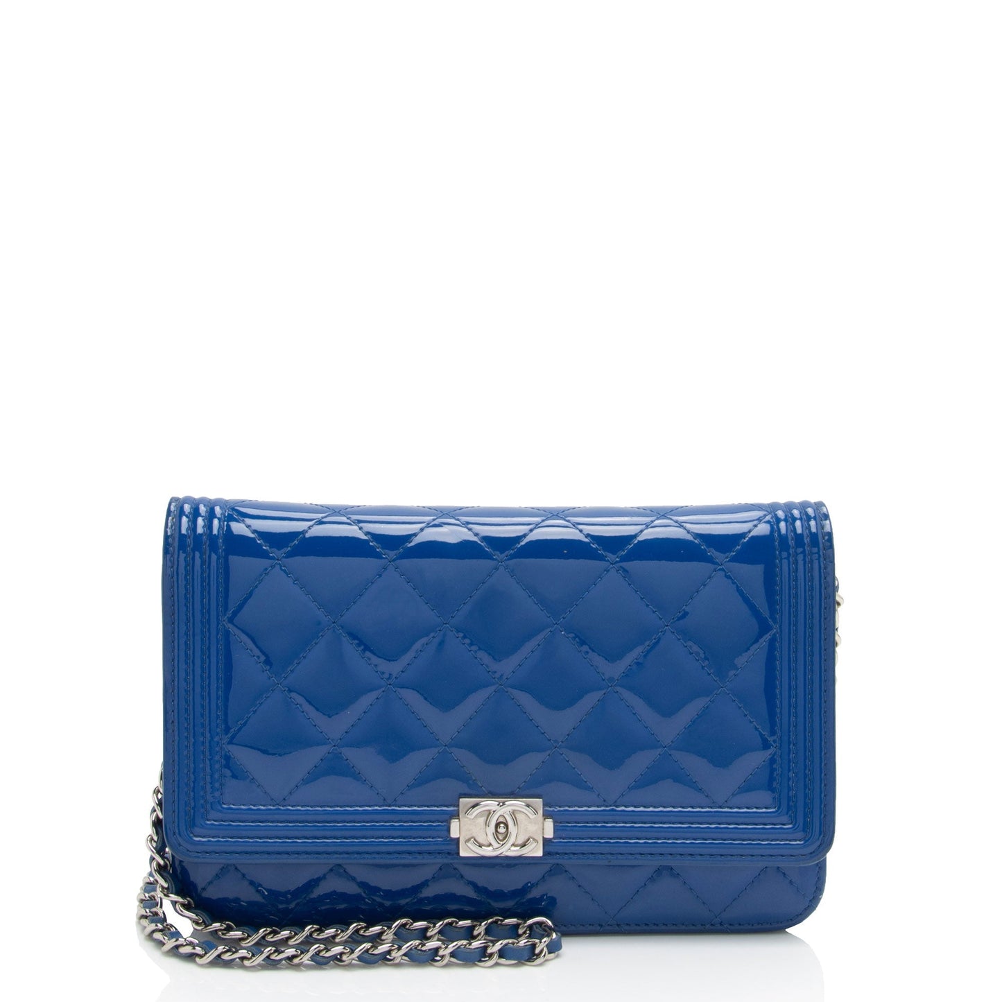 Chanel Patent Boy on SHF-sHLroH Leather Wallet Case