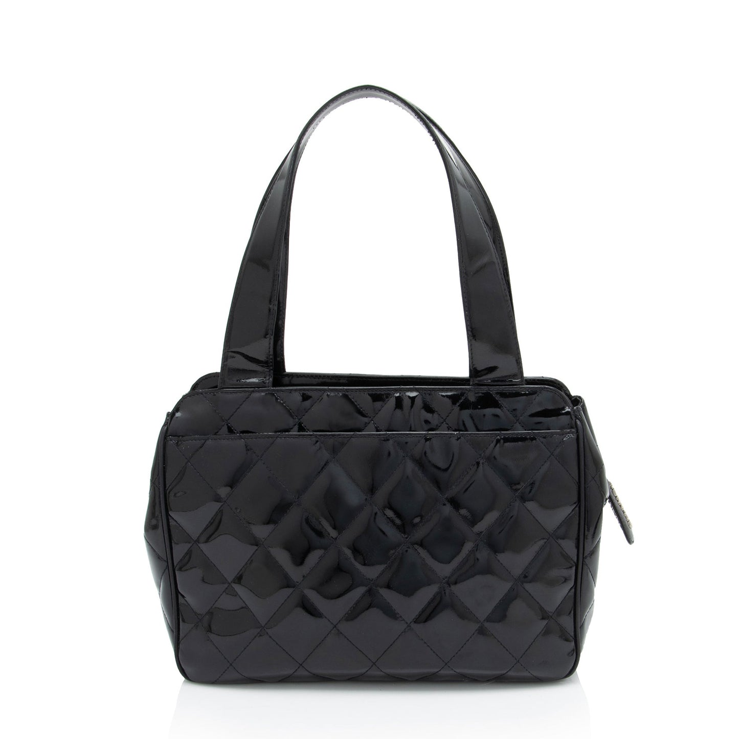 Chanel Patent CC Bowling SHF-S9yHE9 Leather Handbag