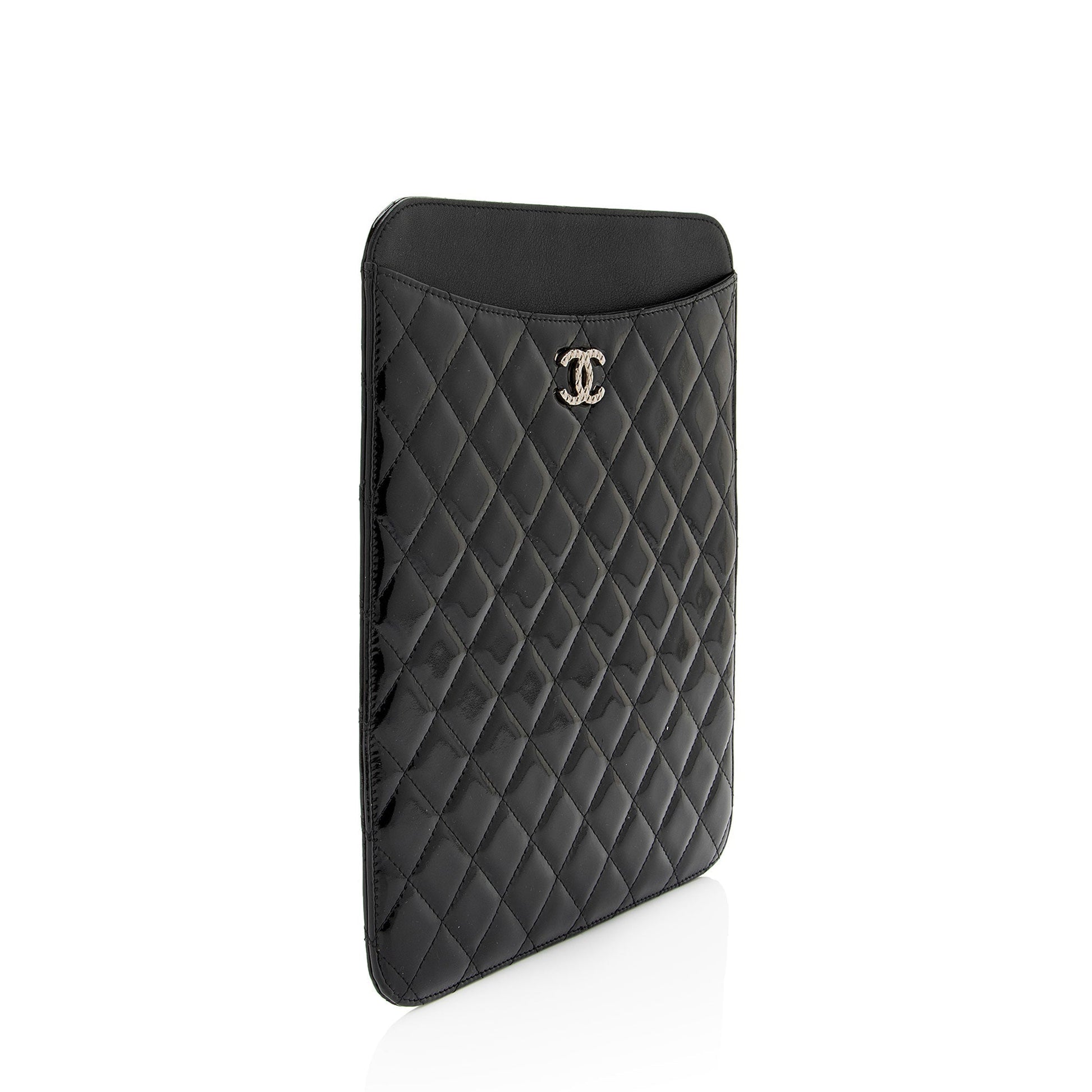 Chanel Patent CC Brilliant iPad SHF-erdd74 Leather Handbag