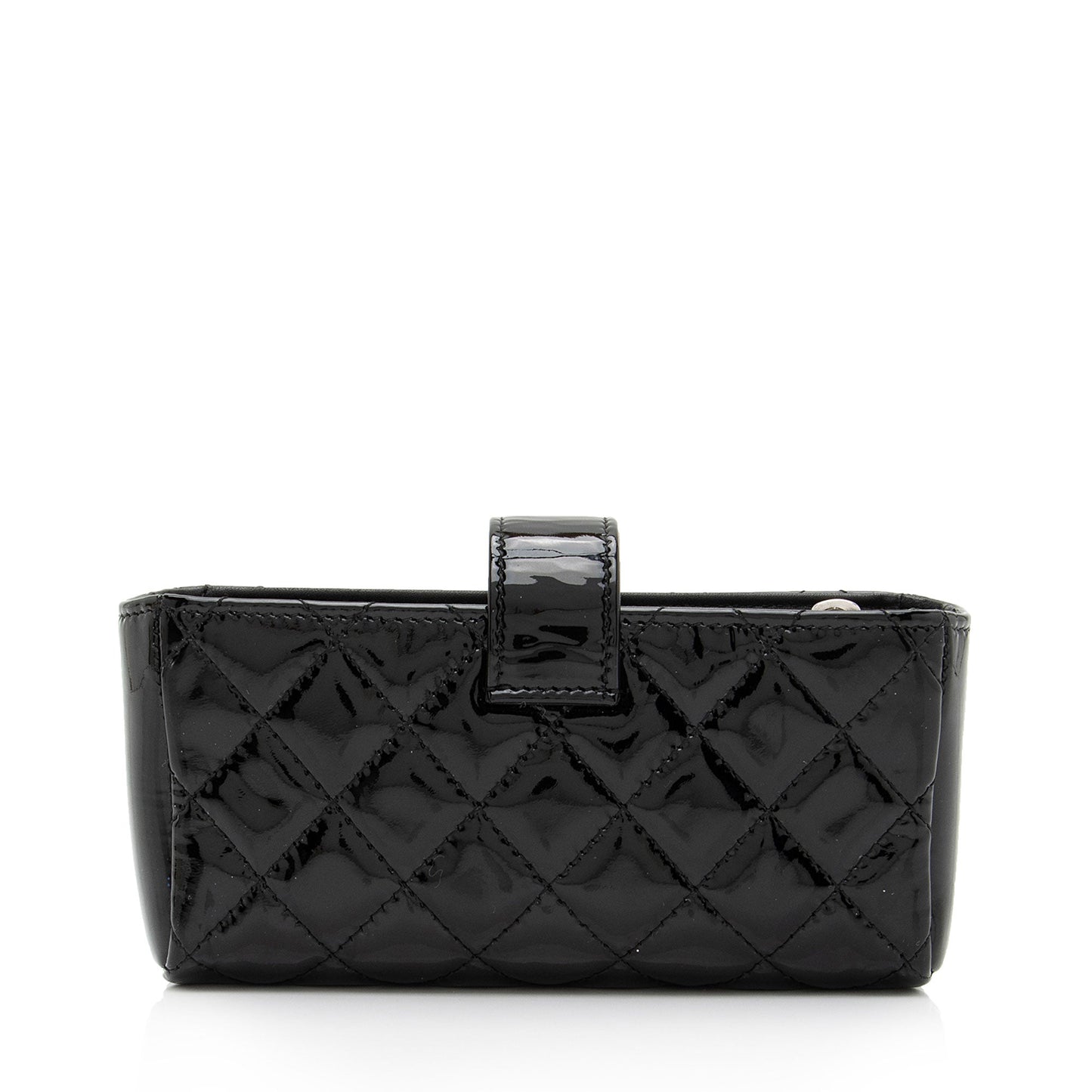 Chanel Patent CC O- Phone SHF-VW0S2O Leather Clutch Bag