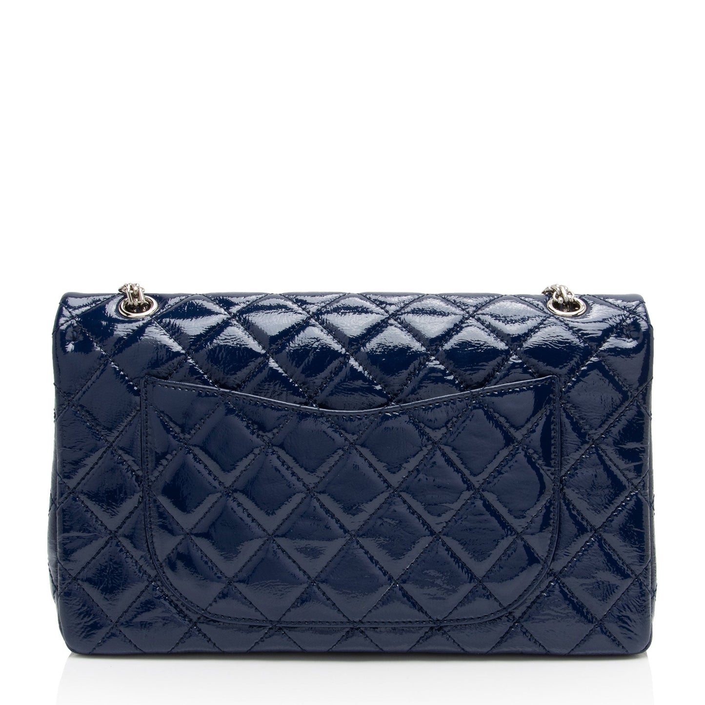 Chanel Patent Calfskin Reissue 227 Double Flap Leather Shoulder Bag