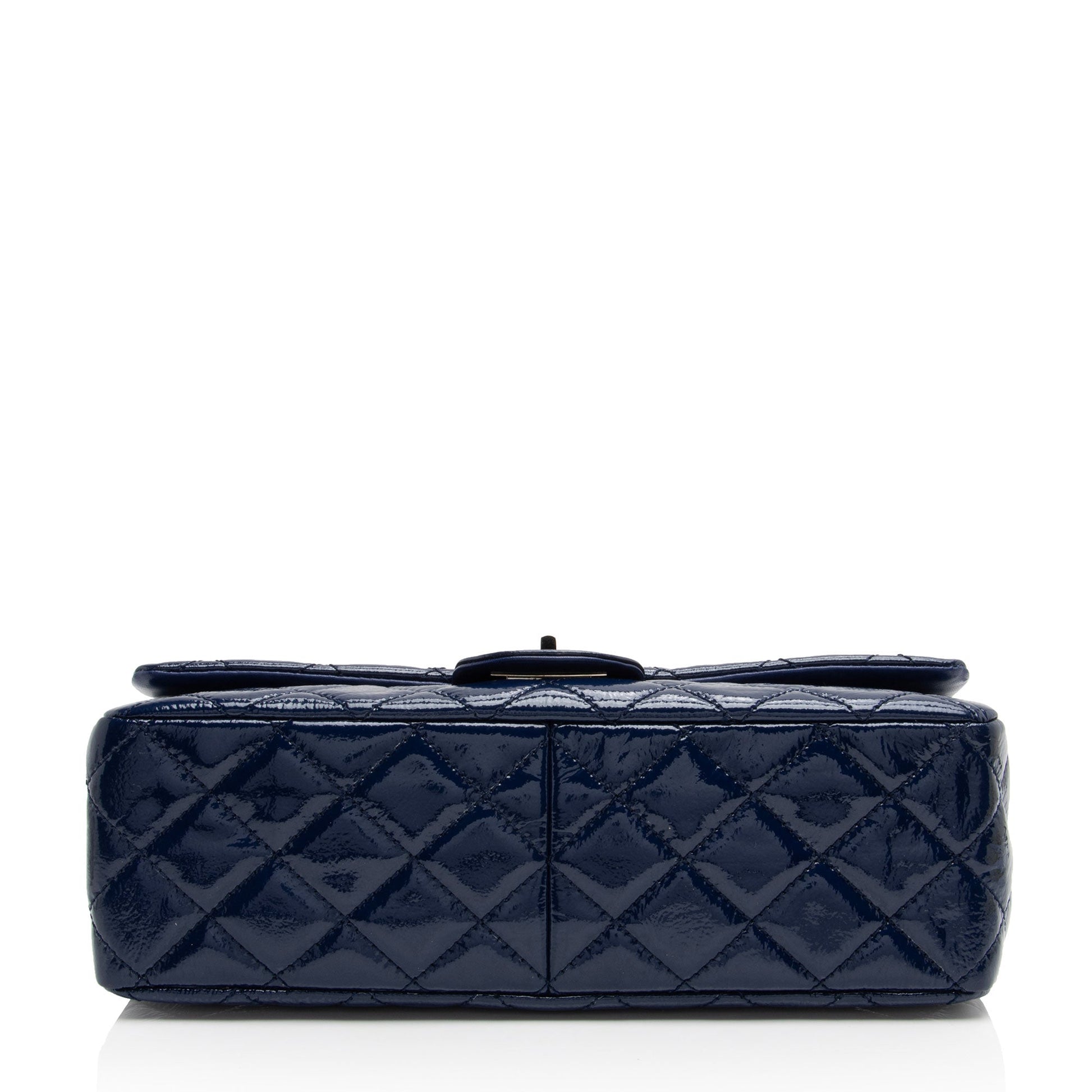 Chanel Patent Leather Calfskin Reissue 227 Double Flap Bag (SHF-RipkU7)