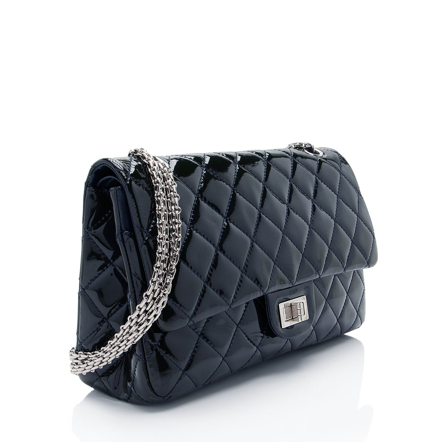Chanel Patent Leather Calfskin Reissue 227 Double Flap Bag 227301 Front 1 Parent