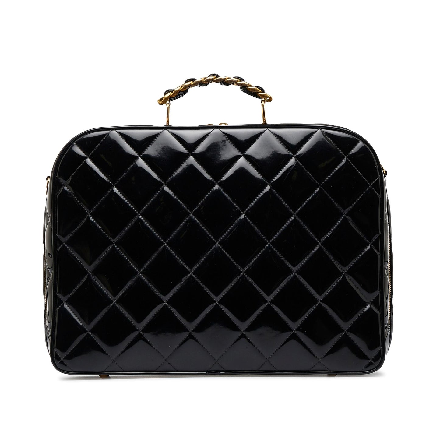 Chanel Patent Lunch Box SHG-Jo8ecE Leather Handbag