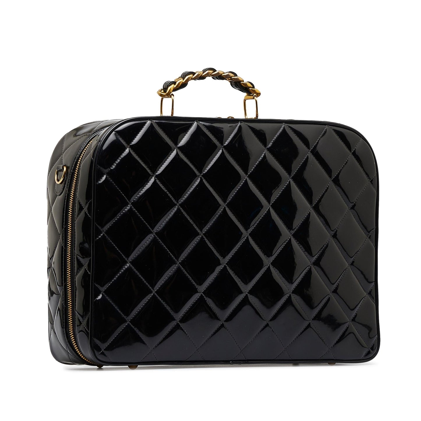 Chanel Patent Lunch Box SHG-Jo8ecE Leather Handbag