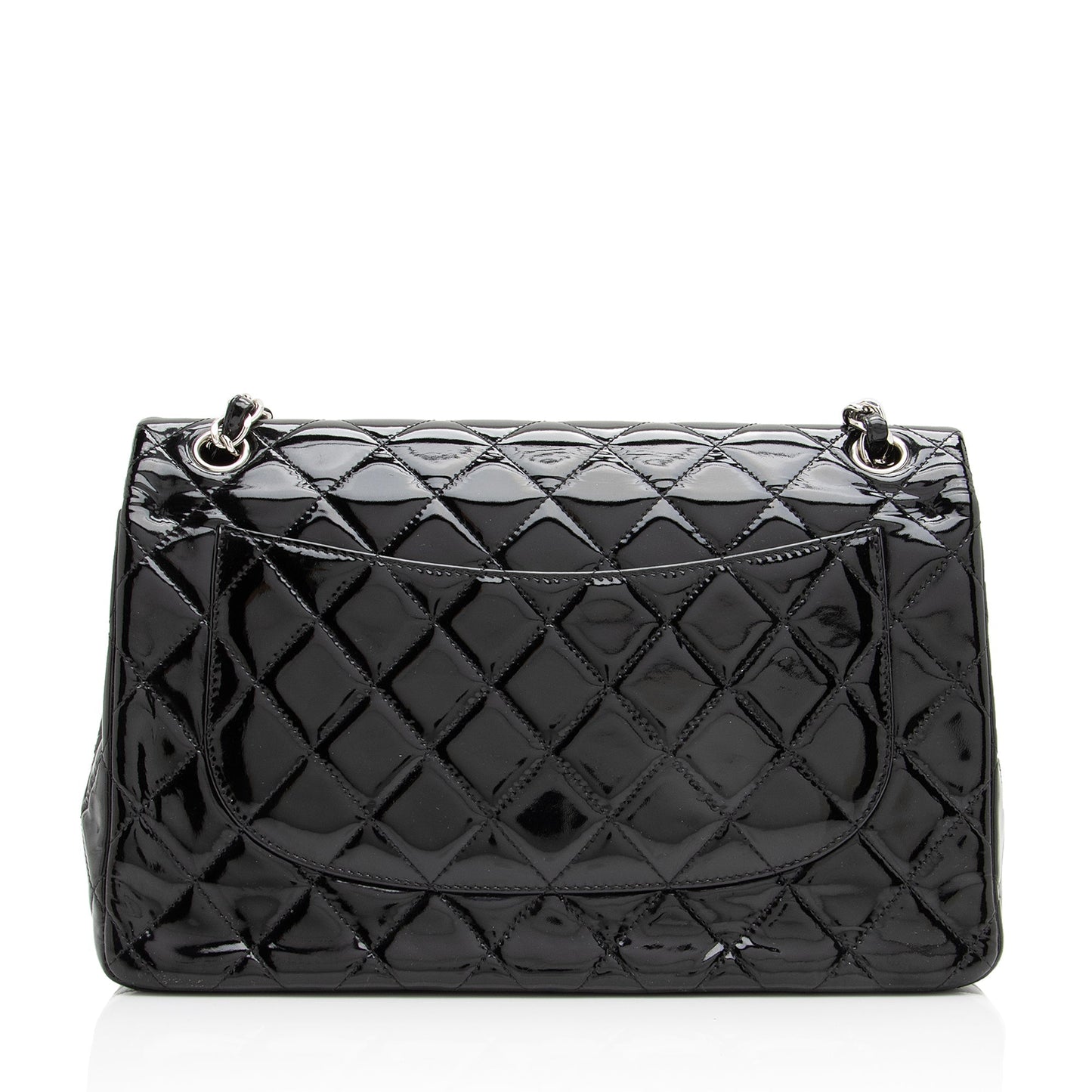 Chanel Patent Classic Jumbo Double Flap SHF Leather Shoulder Bag 4