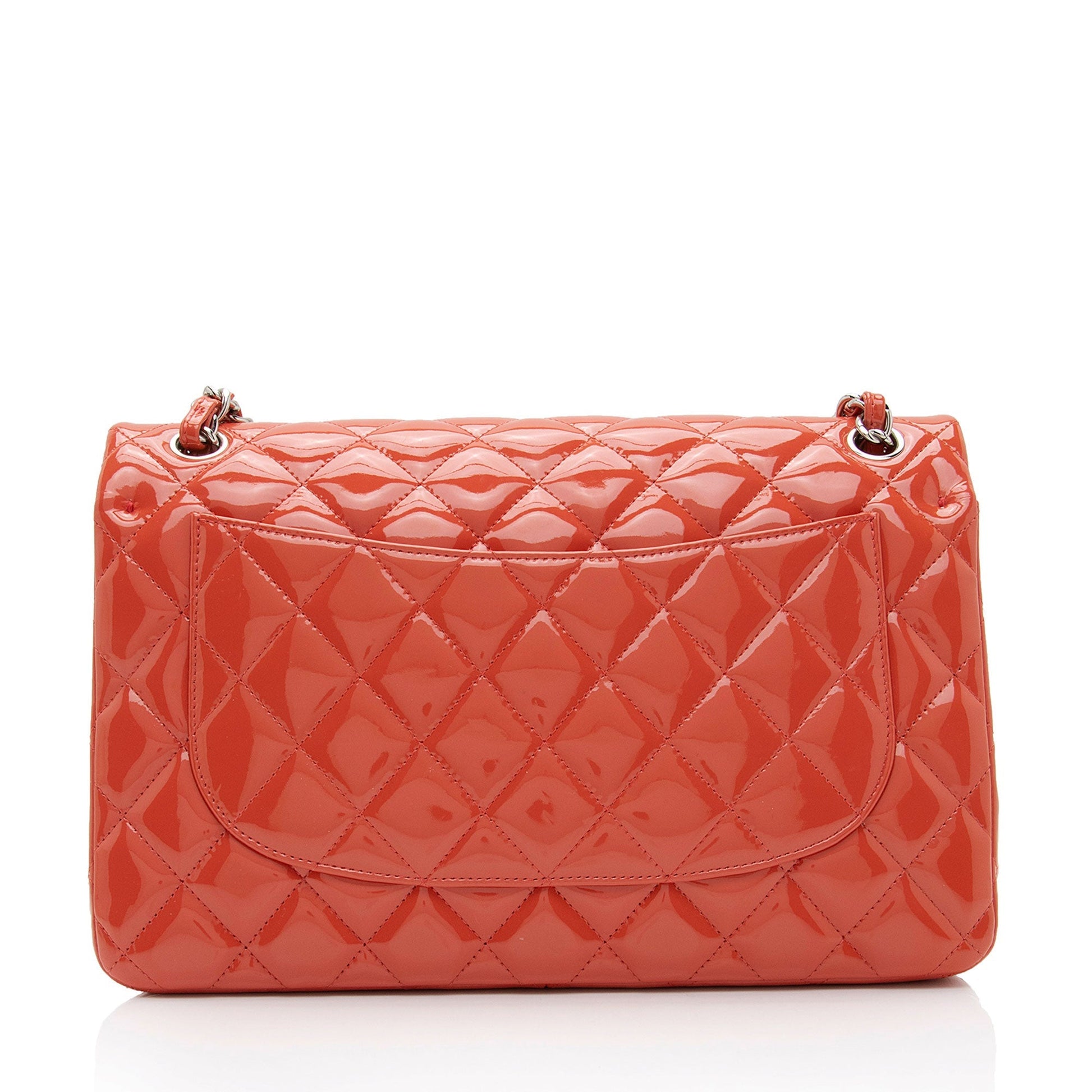 Chanel Patent Classic Jumbo Double Flap SHF-uTsbhj Leather Shoulder Bag