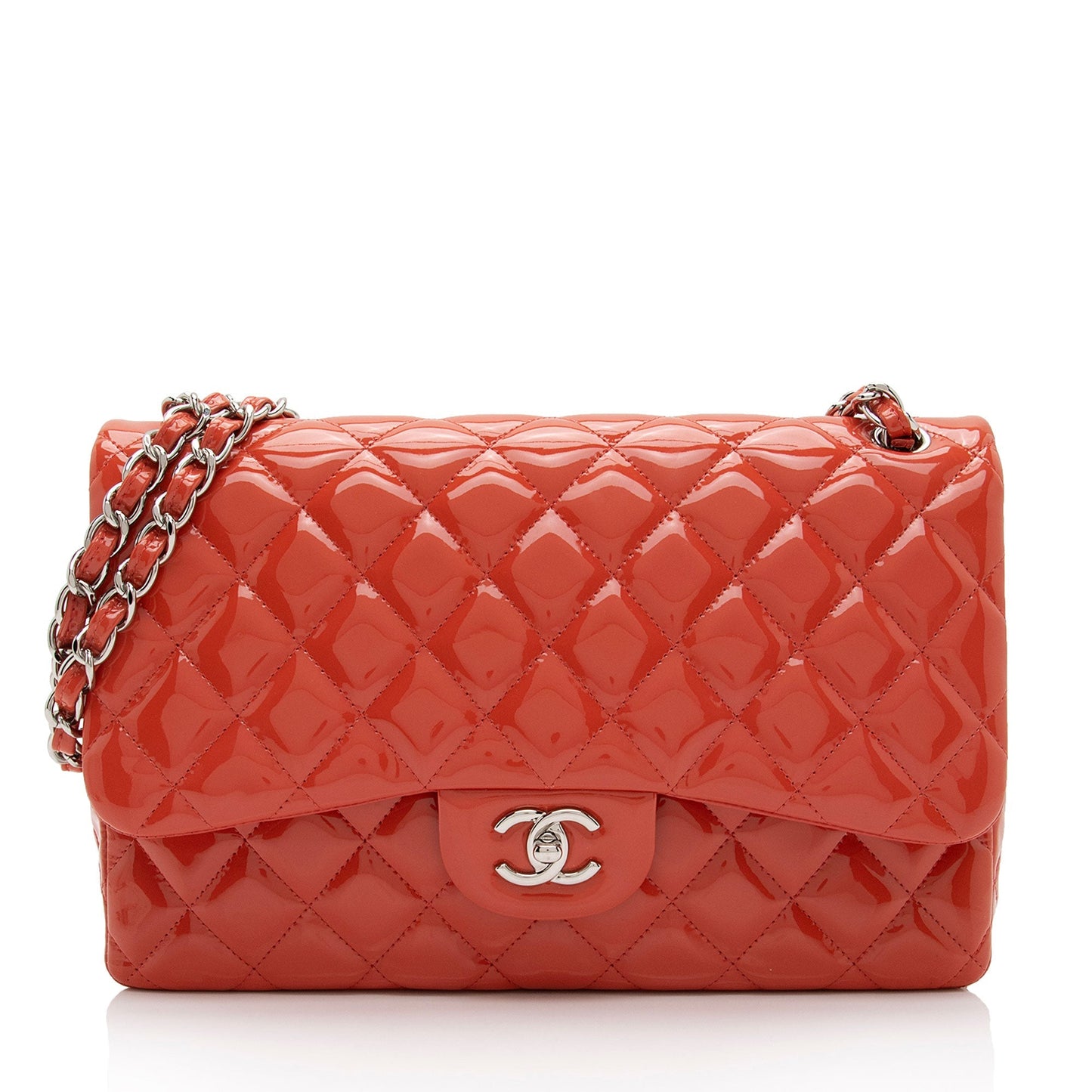 Chanel Patent Classic Jumbo Double Flap SHF-uTsbhj Leather Shoulder Bag