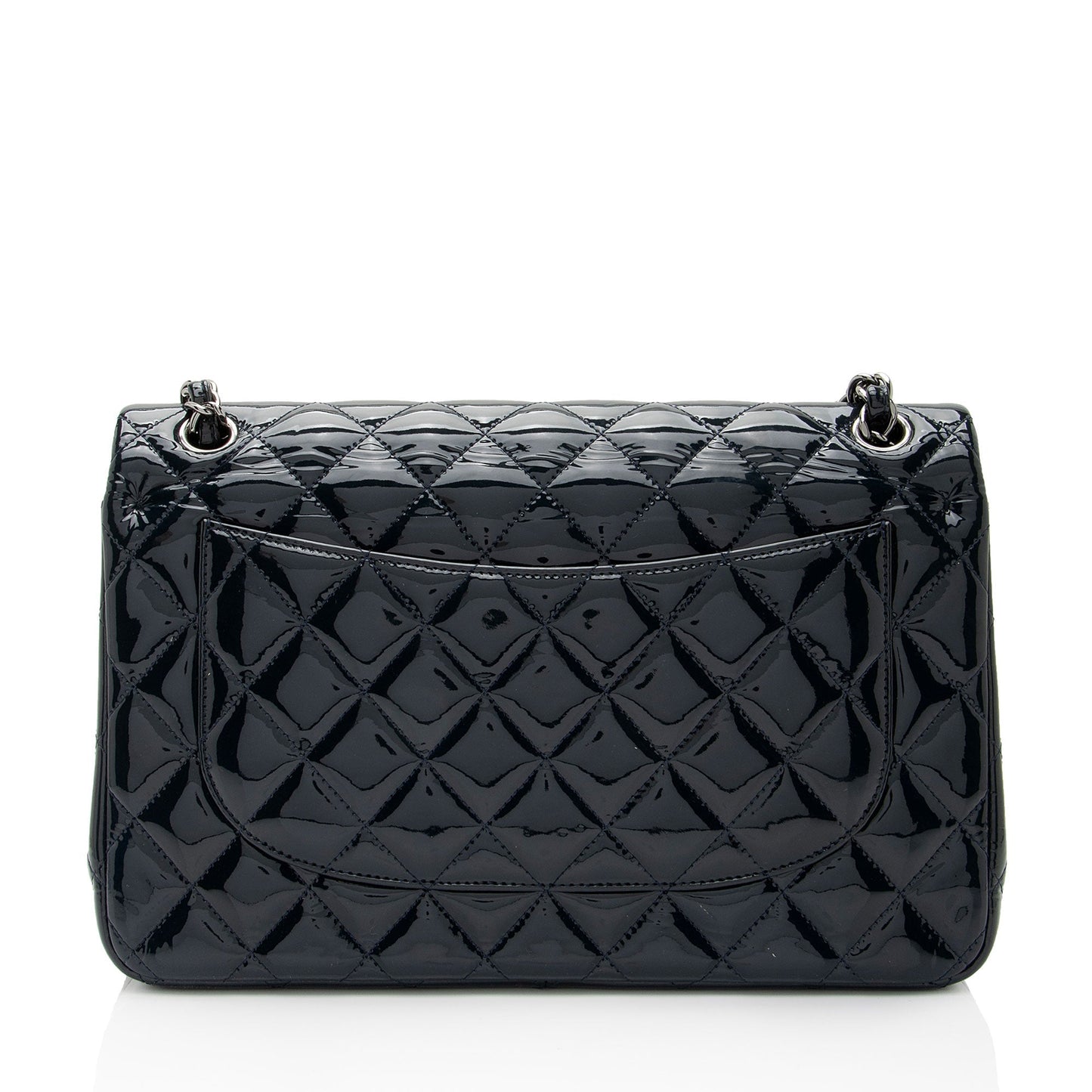 Chanel Patent Classic Jumbo Double Flap SHF-Ye66Rb Leather Shoulder Bag