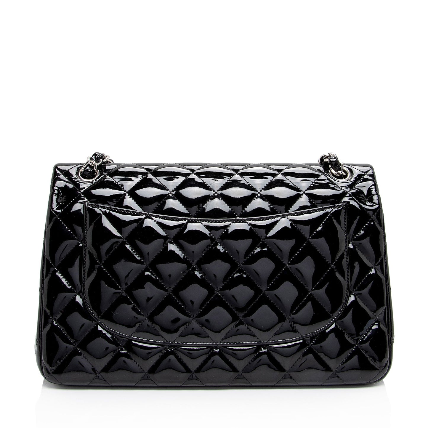 Chanel Patent Classic Jumbo Double Flap SHF-zuaFhW Leather Shoulder Bag