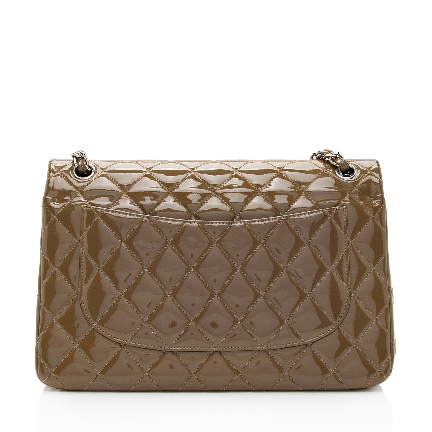 Chanel Patent Classic Jumbo Double Flap SHF-jE6UCt Leather Shoulder Bag