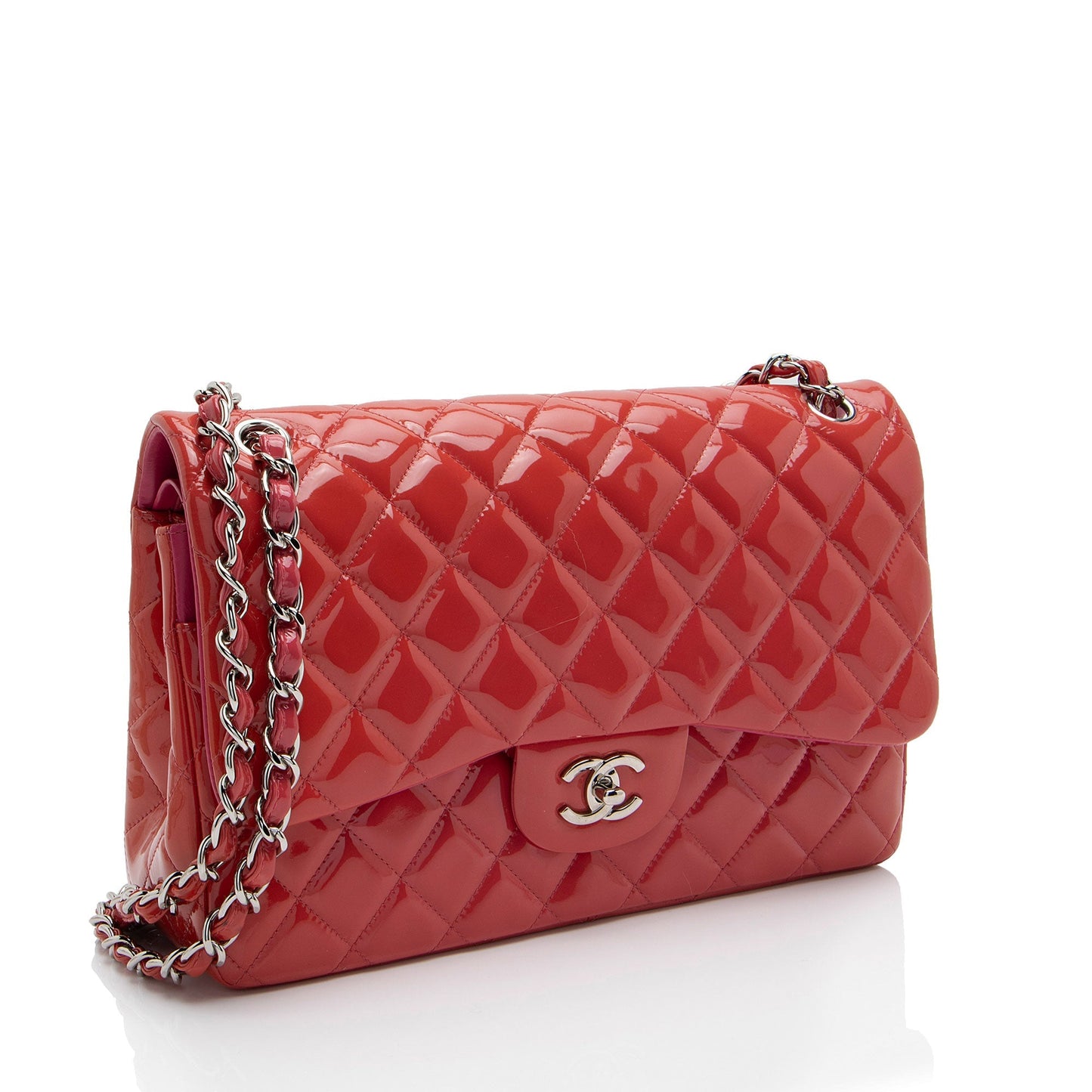 Chanel Patent Classic Jumbo Double Flap SHF-2aeN2O Leather Shoulder Bag